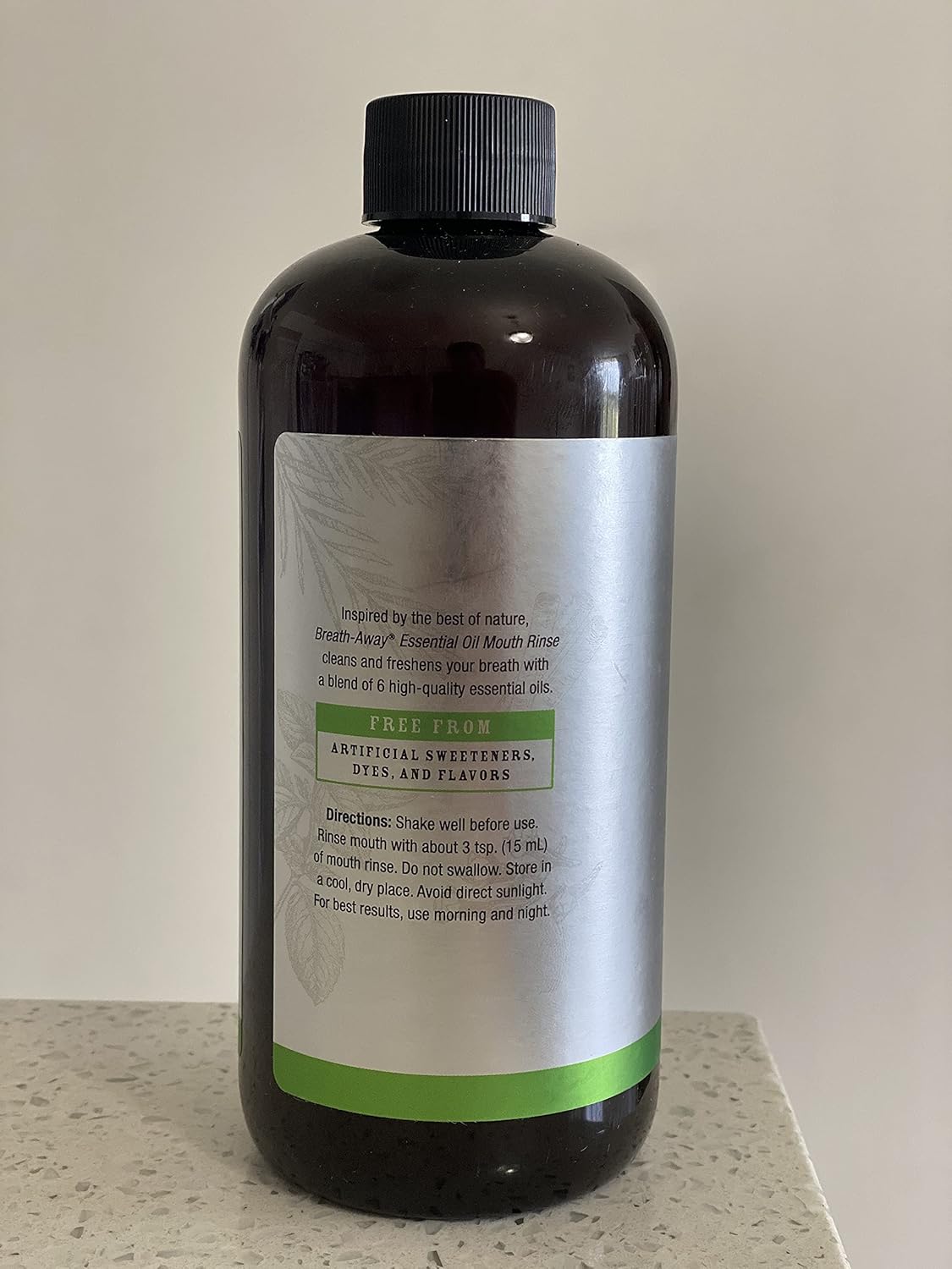 Alternative view of Melaleuca Breath-Away Mouth Rinse - Peppermint, Cinnamon, Clove, Rosemary and T36-C5 Oil - 16oz