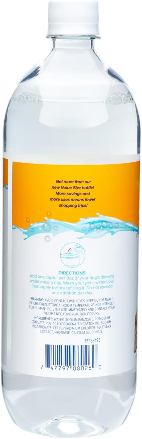 Alternative view of Arm & Hammer Complete Care Dental Water Additive for Dogs, Dog Breath Freshener, Dog Mouth Wash or Dental Rinse, Simply Add to Pet Drinking Water for Fresher Breath, Value Size 35 FL OZ
