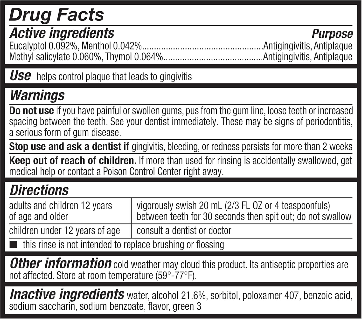 Alternative view of Amazon Basics Fresh Breath Mouthwash, Blue Mint Antiseptic, 1.5 Liters, 50.7 Fl Oz, 1-Pack (Previously Solimo)