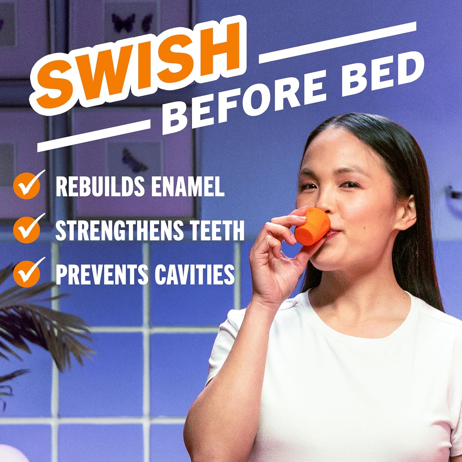 Alternative view of TheraBreath Overnight Mouthwash, Fights Bad Breath for 12 Hours, Chamomile Mint Flavor, Dentist Formulated, Fluoride Rinse, Alcohol Free, 16 fl oz (Pack of 2)