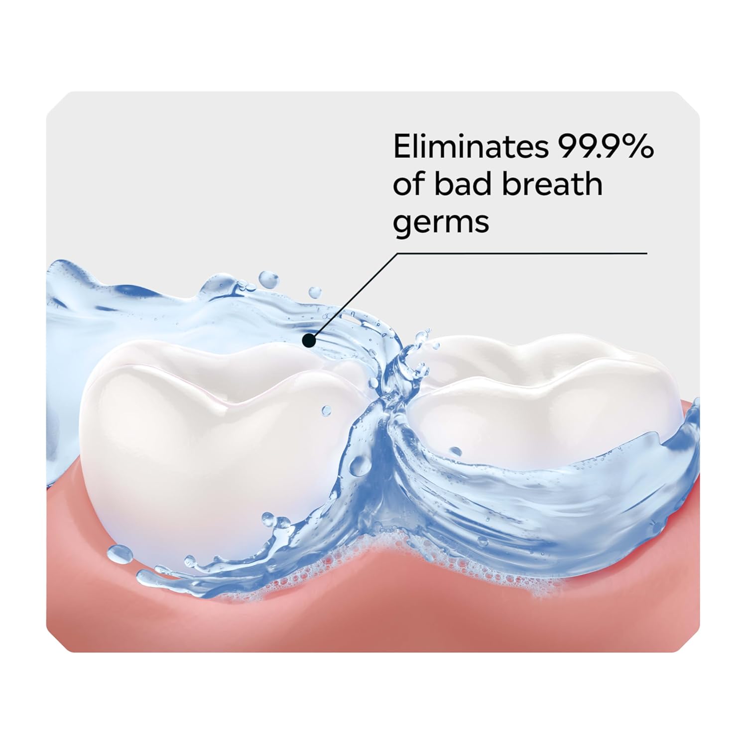 Alternative view of Listerine Ultraclean Alcohol-Free Tartar Control Mouthwash, Oral Rinse Fights Stain Build Up to Help Keep Naturally White Teeth, Less Intense Arctic Mint Flavor, 1L