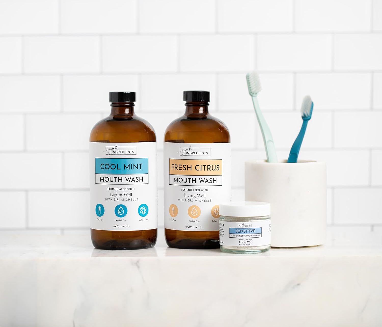 Fresh Citrus Remineralizing Mouthwash u2013 16 fl oz Fluoride-Free Oral Rinse with Hydroxyapatite, SilverSol Technology & Xylitol u2013 Supports Fresh Breath, Healthy Gums & Daily Oral Hygiene*