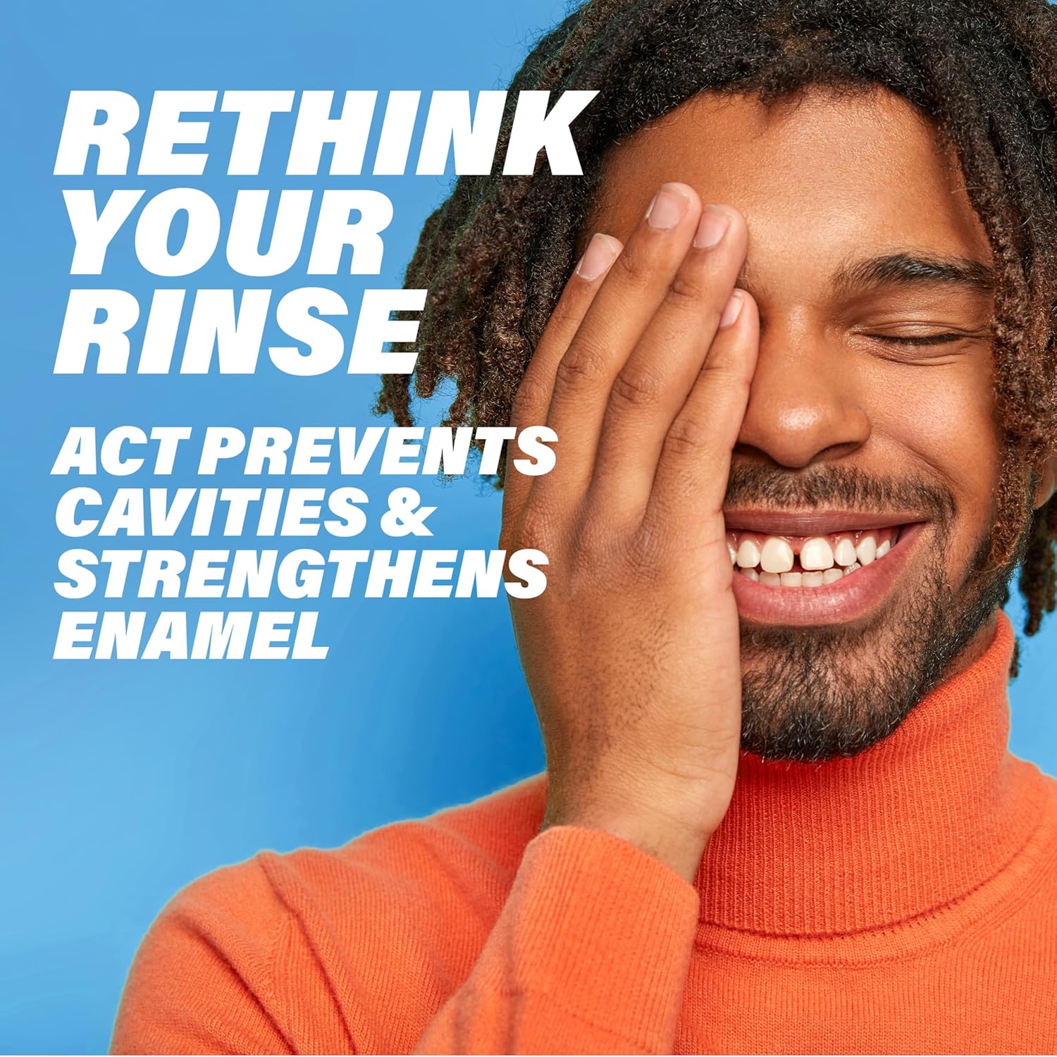 Alternative view of ACT Total Care Zero Alcohol Anticavity Fluoride Mouthwash 33.8 fl. oz. Fresh Mint