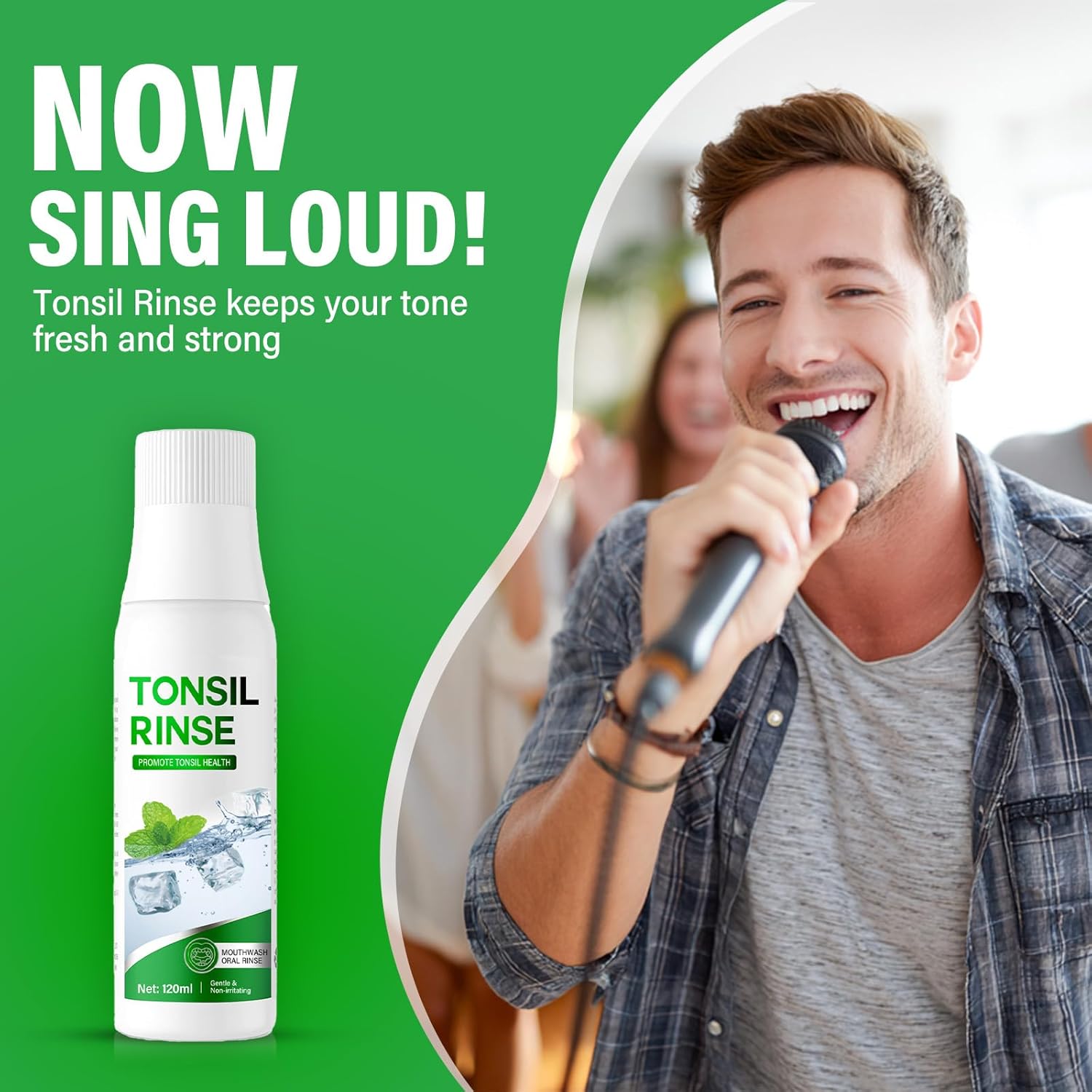 Alternative view of Tonsil Stone Remover Mouthwash - Alcohol-Free Oral Rinse to Soothe Tonsils and Combat Bad Breath, 4 Fl Oz