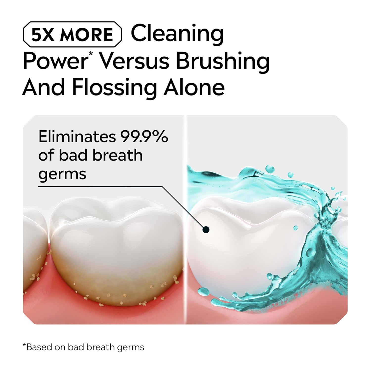 Alternative view of Listerine Ultraclean Oral Care Antiseptic Mouthwash, Everfresh Technology to Help Fight Bad Breath, Gingivitis, Plaque & Tartar, ADA-Accepted Tartar Control Oral Rinse, Cool Mint, 1.5 L