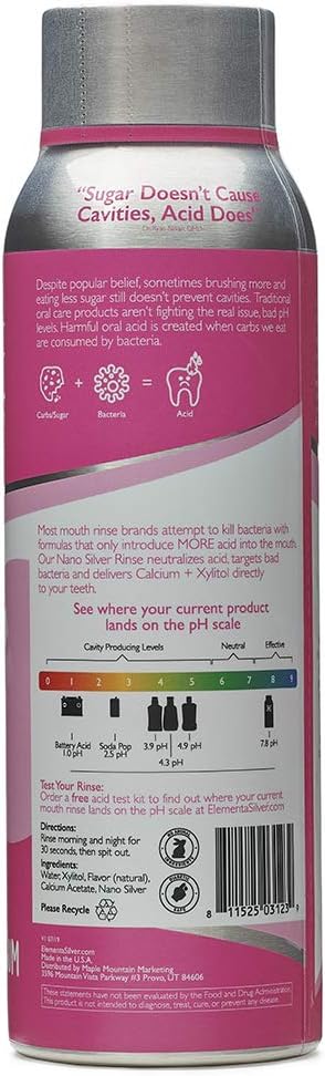 Alternative view of Elementa Essentials Kids Mouthwash | Nano Silver All Natural Fluoride and Alcohol Free Mouthwash for Children. Antimicrobial, Anti-Cavity Mouth Rinse | 20 oz (Bubble Gum)