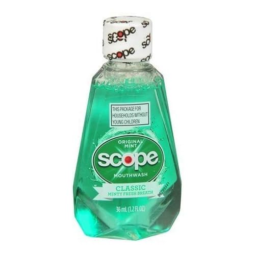Scope Mouthwash, Original Mint, Travel Size 36ml/1.2oz (18)