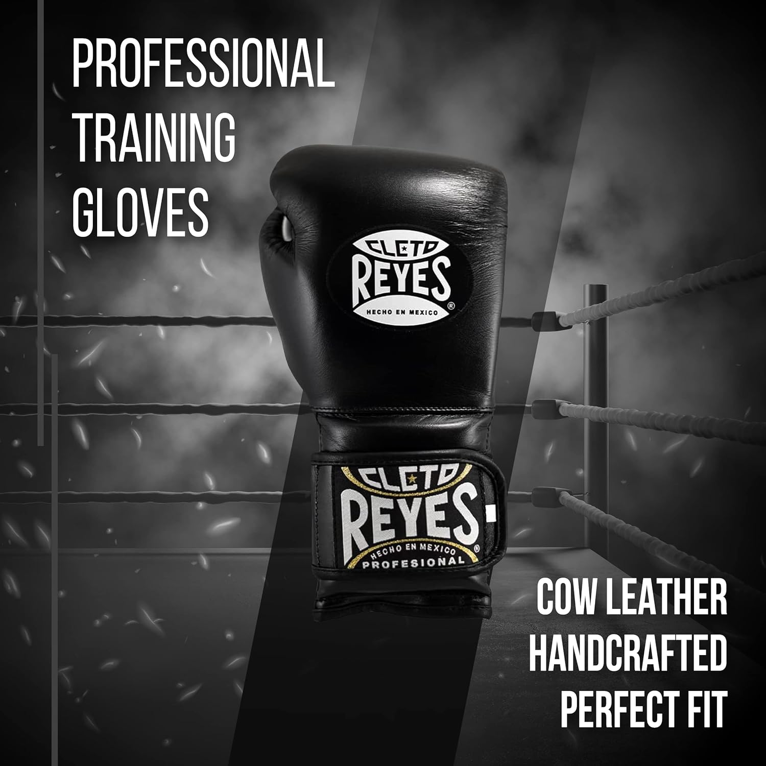 CLETO REYES Training Boxing Gloves with Hook and Loop Closure for Sparring and Heavy Punching Bags, Men and Women, MMA, Kickboxing, Muay Thai