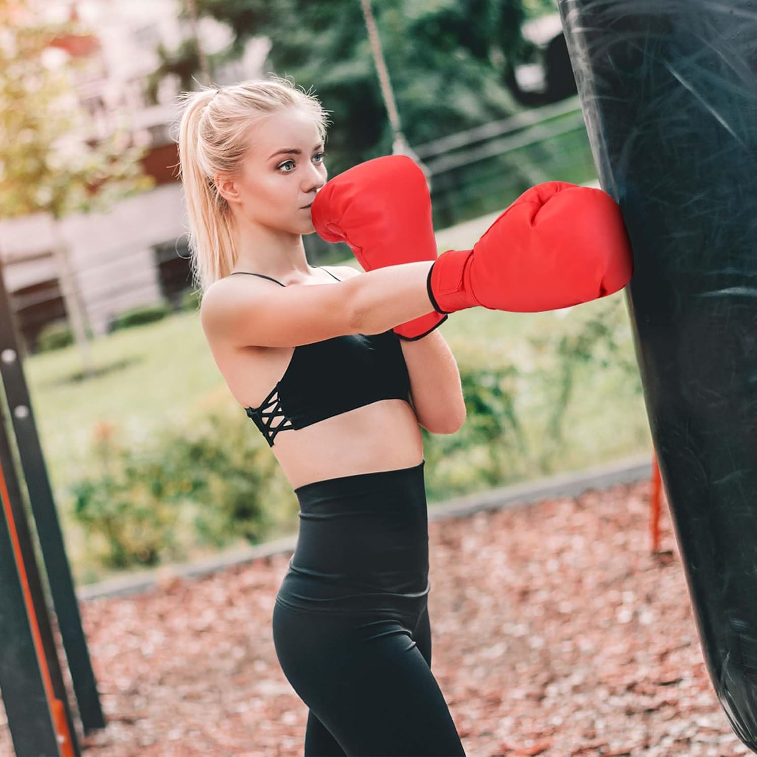 Alternative view of Micnaron 2 Pairs Boxing Gloves for Beginners & Kids, Boxing Training Gloves Suitable for Men & Women, Lightweight Shockproof Gloves for Training & Practice