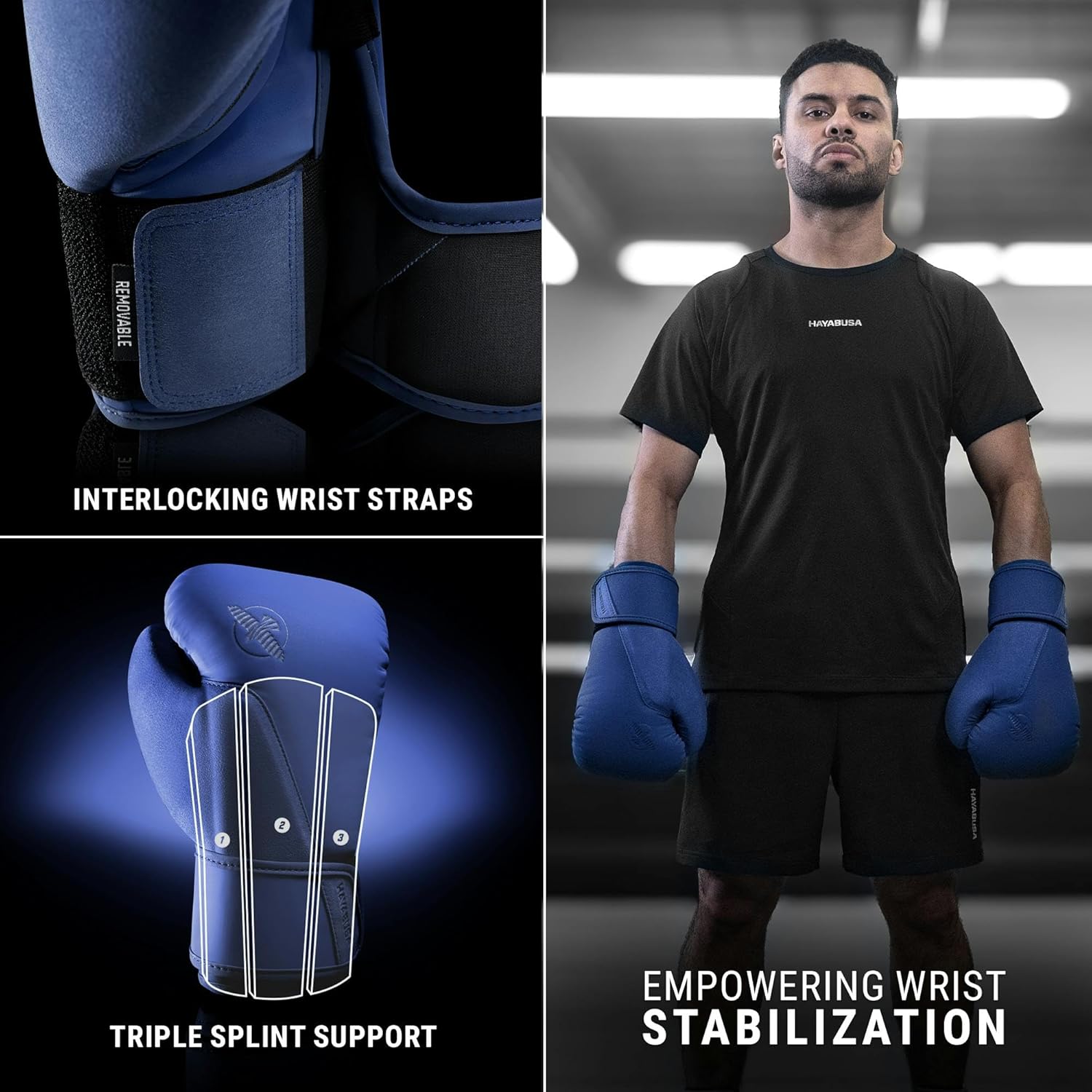 Alternative view of Hayabusa T360 Boxing Gloves u2013 Revolutionary Hand Ergonomics | Empowering Wrist Support | Single or Dual Strap Closure | Training, Sparring, Heavy Bag - 10 oz 12 oz 14 oz 16 oz 18 oz