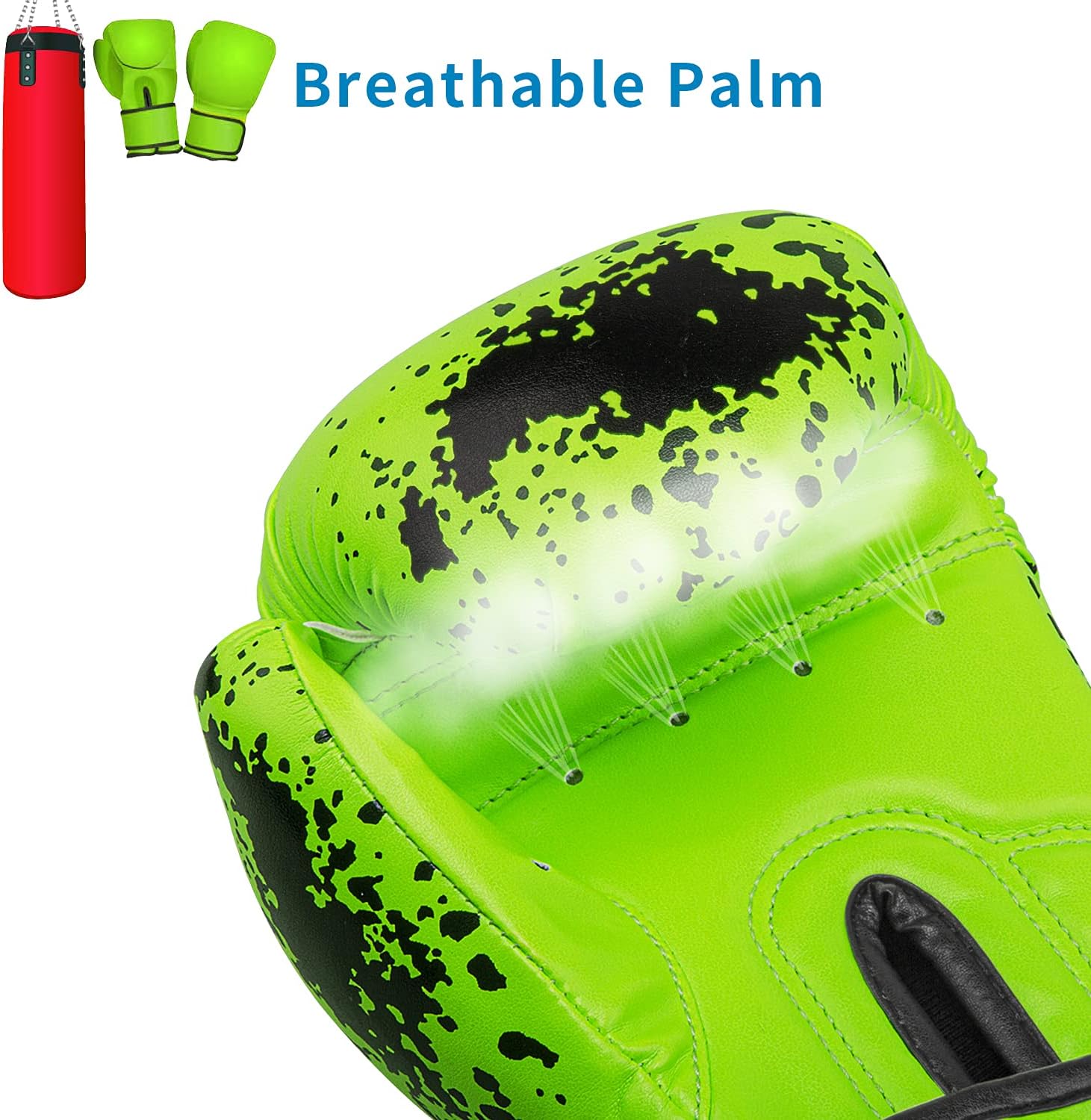 Alternative view of Kids Boxing Glove 6oz 8oz, Youth, Boys and Girls Training Sparring Gloves for Punching Bag, Kickboxing, Muay Thai, MMA, Gift for Age 6-15 Years