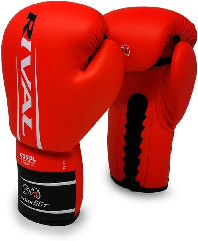 Alternative view of RIVAL Boxing RS60 2.0 Lace Up Sparring Gloves, Bigger Punching Surface for Maximum Protection