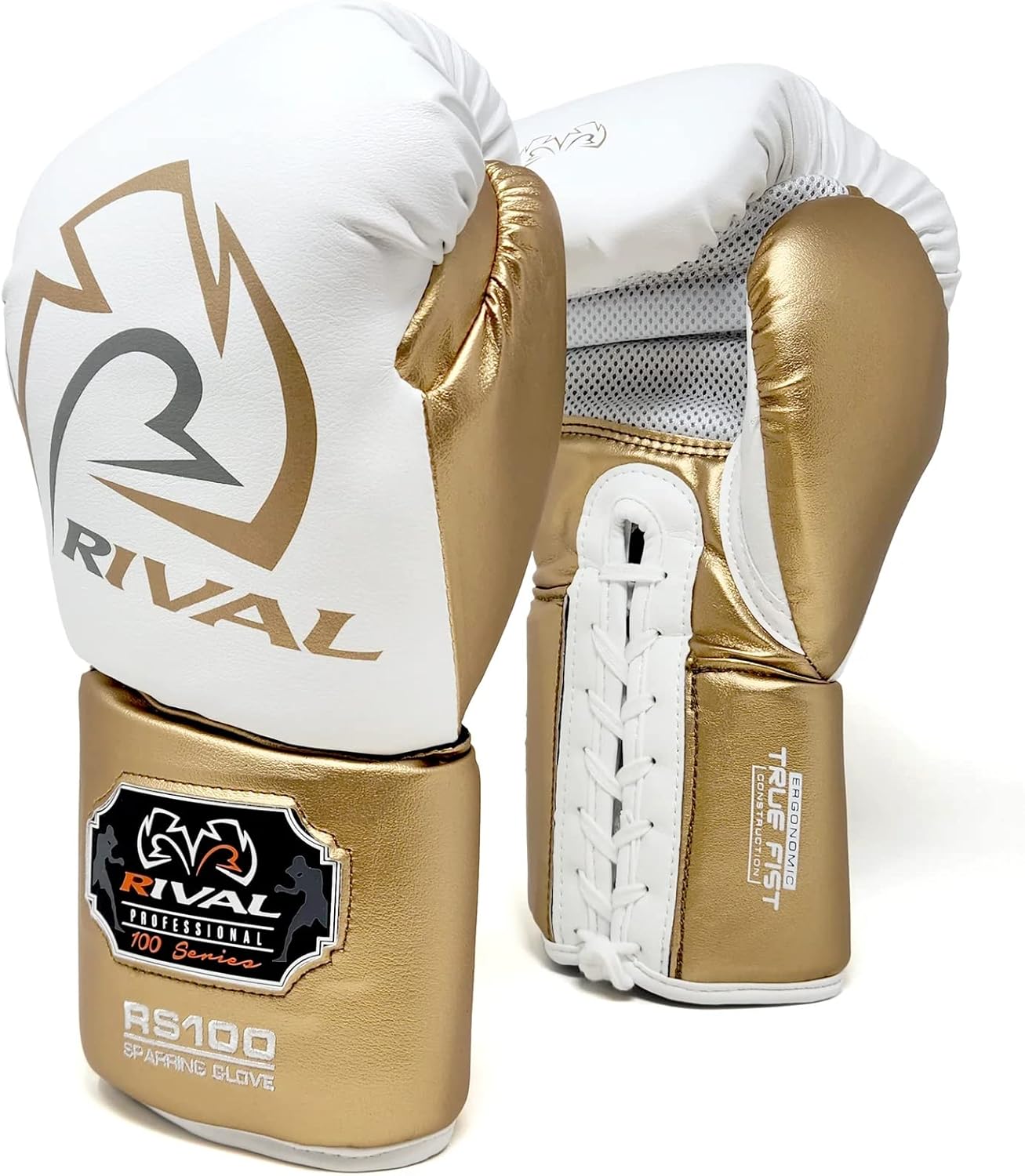 Alternative view of RIVAL Boxing RS100 Professional Lace-Up Sparring Gloves, Handcrafted with Super-Rich Microfiber PU, Ergonomically Designed to Perfectly Fit Your Hand