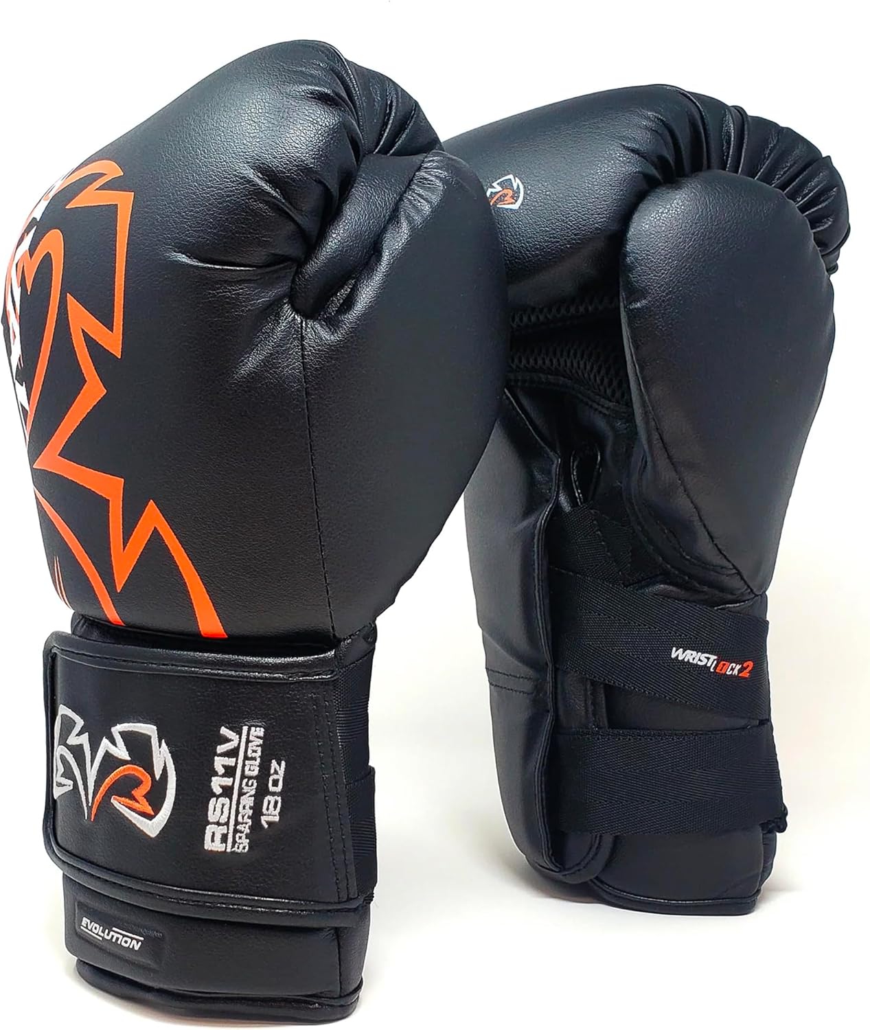 Alternative view of RIVAL Boxing RS11V Evolution Sparring Gloves, Extra-Thick 2u201D Padding, V-Strap Wrist Lock 2 System, Large Hand Compartment, and 15 Degree Angle Cuff