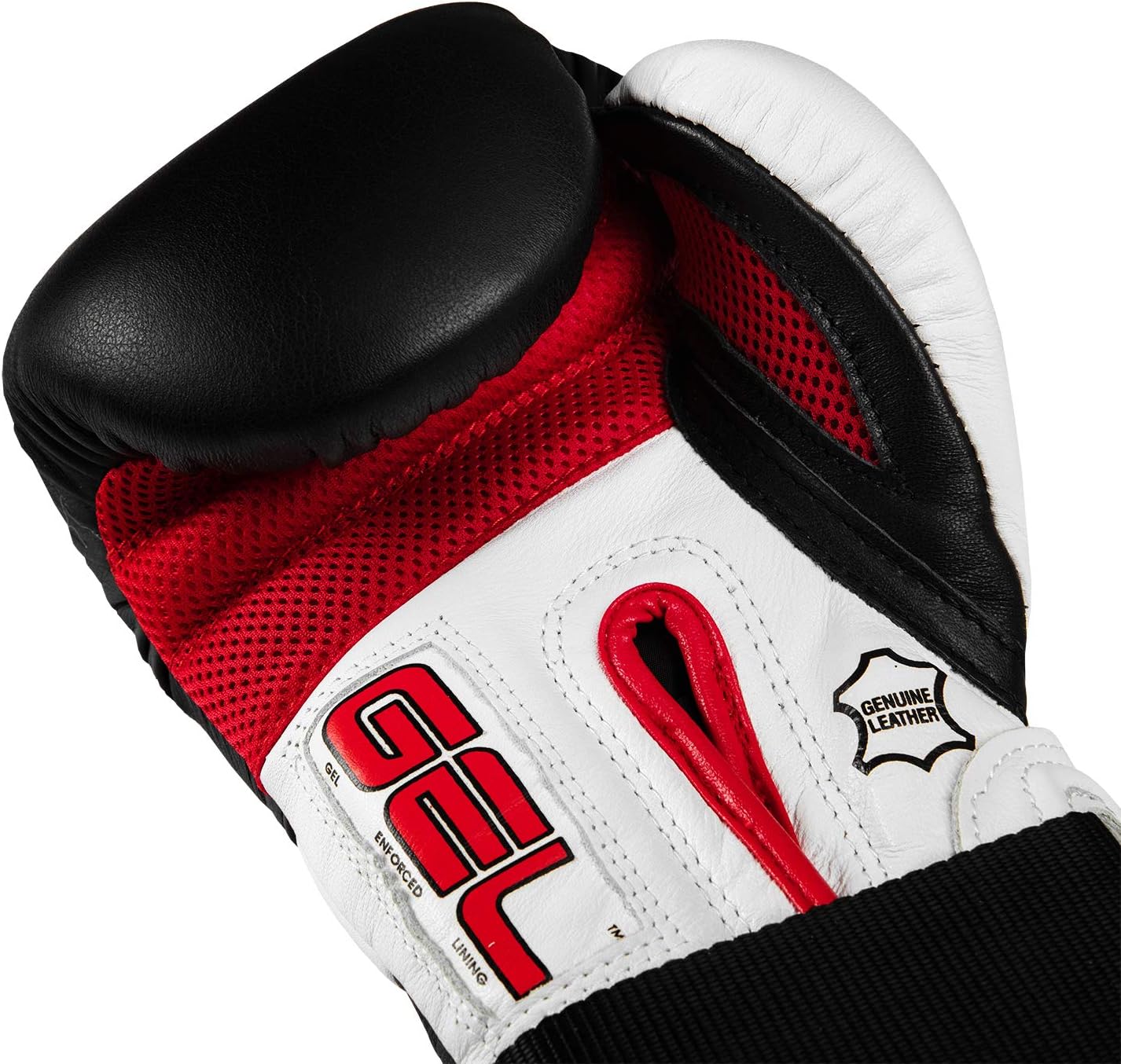 Alternative view of Title Boxing Gel Suspense Training Gloves, Black/White, 16 oz