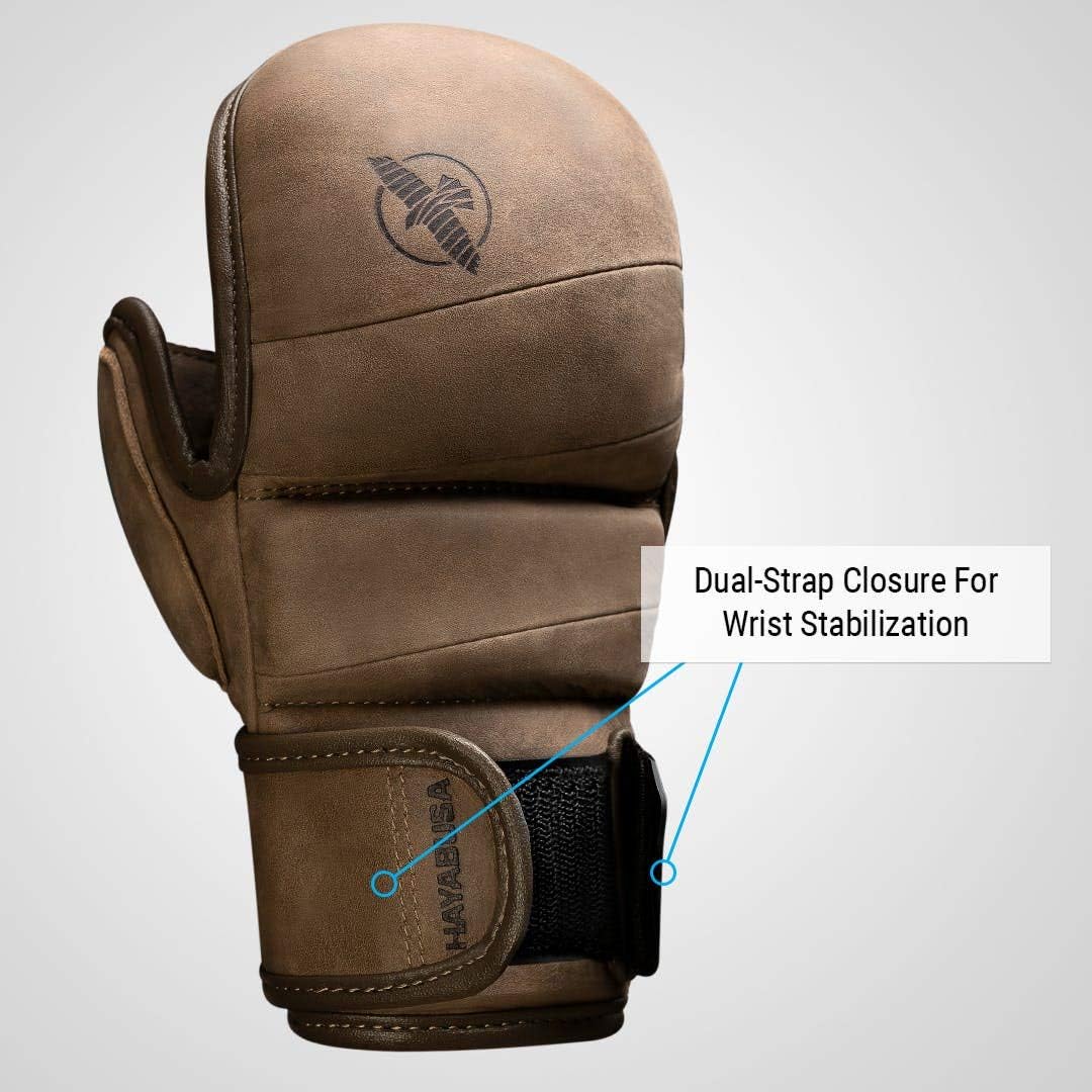 Hayabusa T3 LX Leather 7oz MMA Sparring Training Gloves Men & Women - Image 3