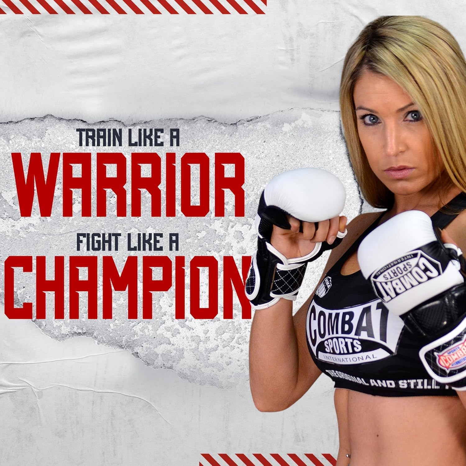 Alternative view of Combat Sports Max Strike MMA Training Gloves, Open Palm Fingerless Gloves for MMA, Muay Thai, and Kickboxing