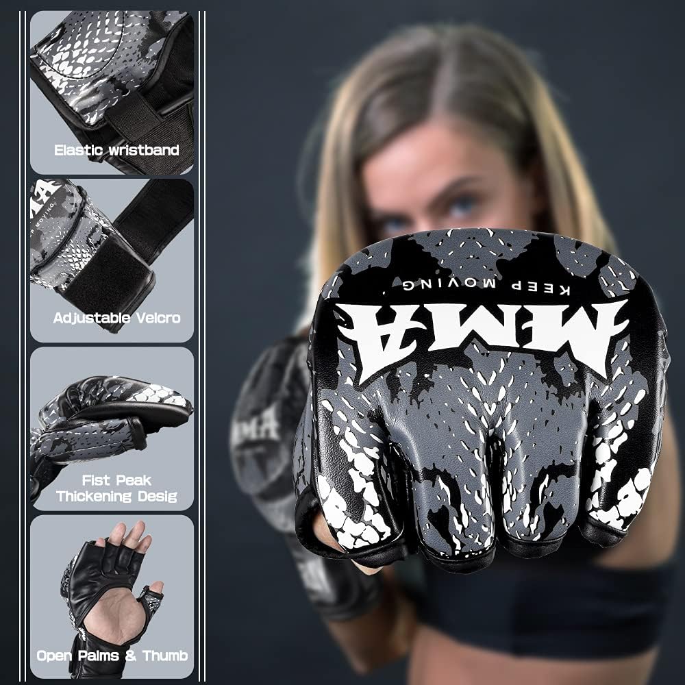 Alternative view of Punch Bag Training Gloves, LangRay MMA Grappling Gloves for Sparring Martial Arts Boxing Training for Adults and Kids