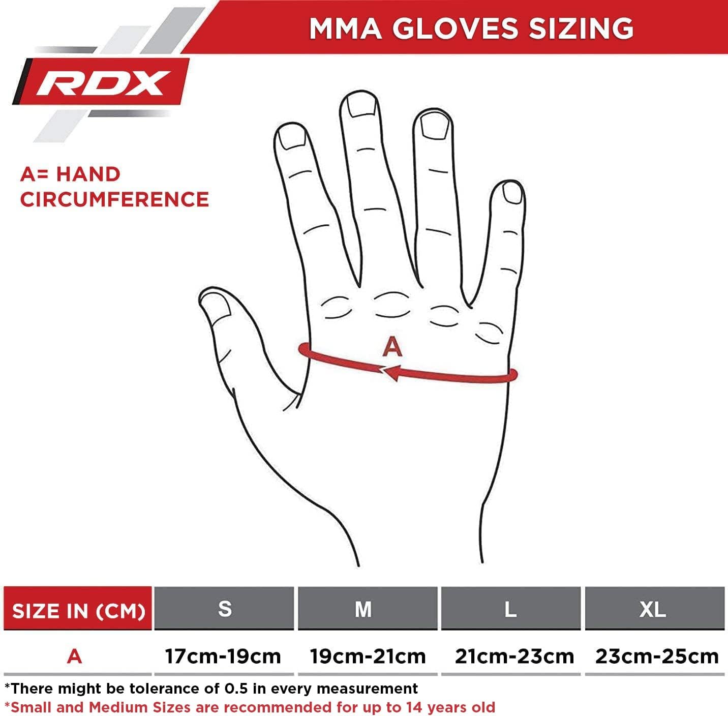 RDX MMA Gloves Premium Real Maya Hide Leather, Mixed Martial Arts Sparring & Grappling Gloves for Training, Fighting Gloves, Fingerless Design, Padded Open D-Cut Palm, Mixed Martial Arts Equipment