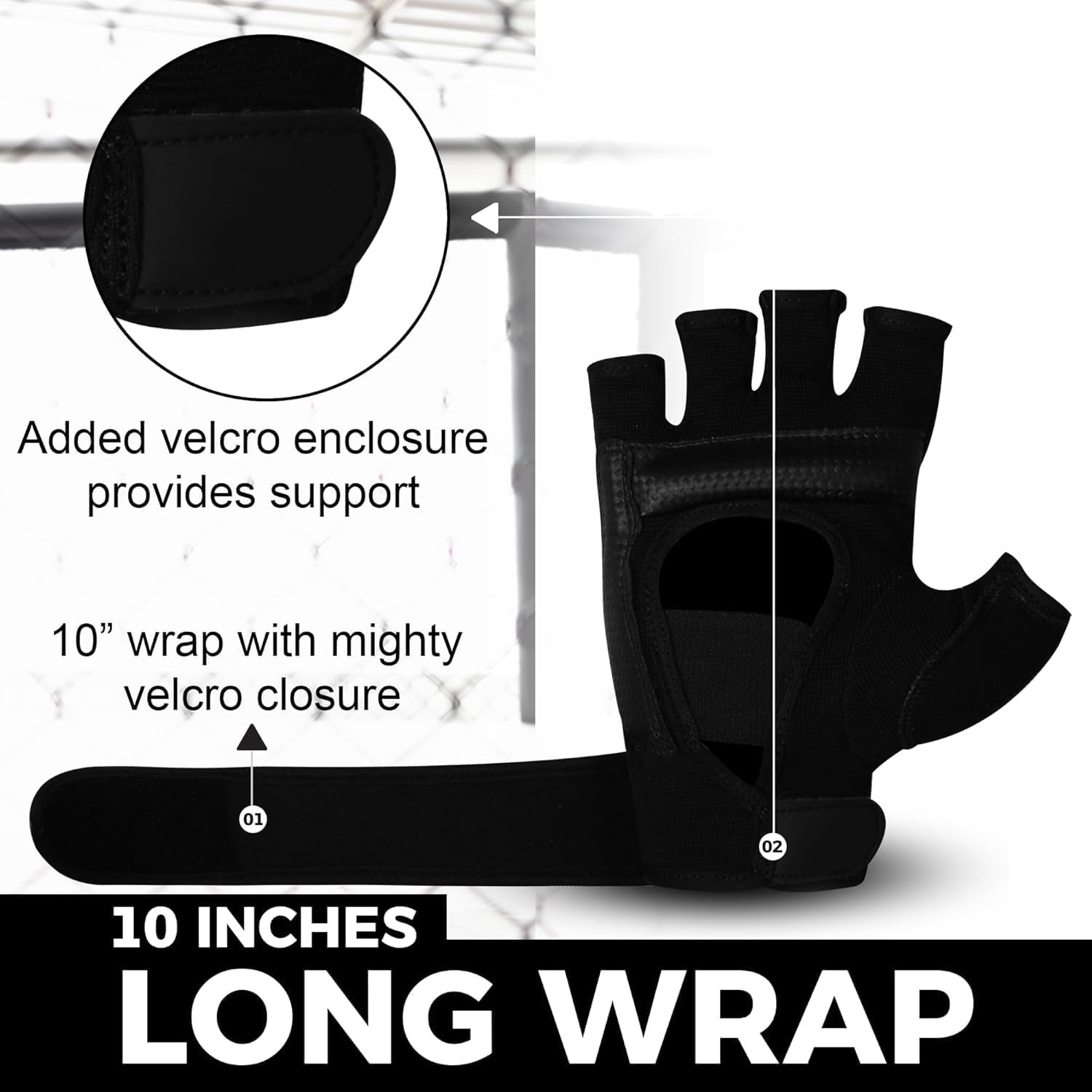 Alternative view of SAWANS MMA Gloves Karate Mitts Punch Bag Boxing Gloves Martial Arts Combat Taekwondo Kickboxing Mitts Fighting Grappling Training for Womens Mens Adults