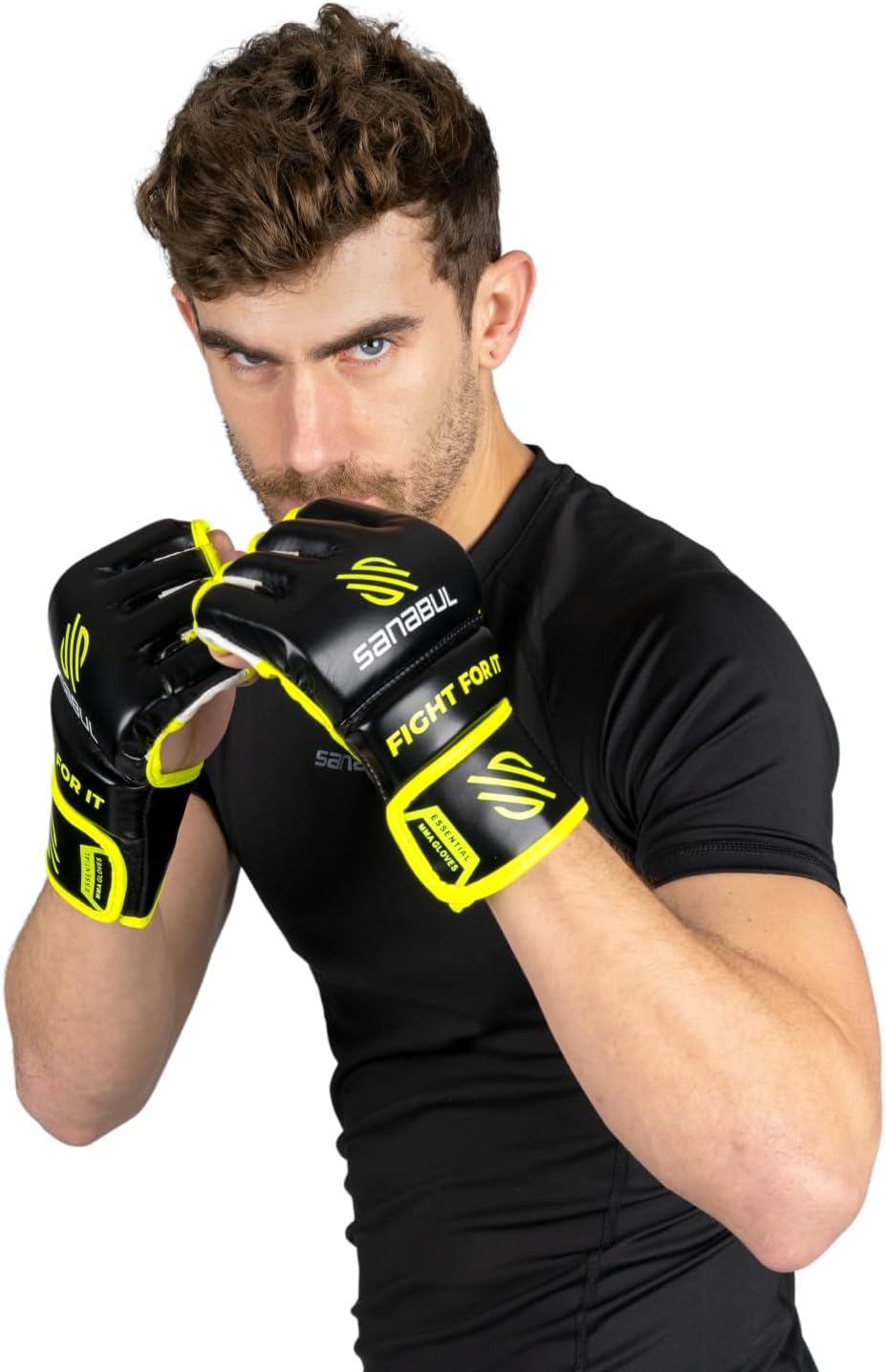 Sanabul Essential 4oz MMA Gloves for Men & Women, Professional Fighting Boxing Muay Thai Kickboxing Gloves for Sparring Grappling and Training