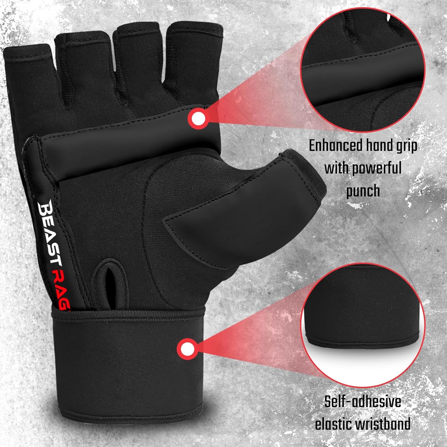 Alternative view of BEAST RAGE Taekwondo Karate Gloves for Men and Women, Boxing Training Gloves MMA Kickboxing Sparring Martial Arts Boxing Gloves u2013 Training Light Workouts, Muay Thai, Karav MAGA