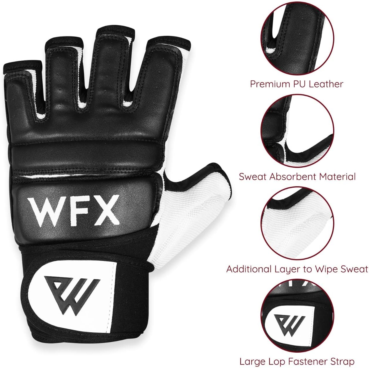 Alternative view of WFX Punch Bag Boxing Gloves Karate Mitts MMA Body Combat Taekwondo Training Martial Art Fighting Grappling Muay Thai TKD MMA Synthetic