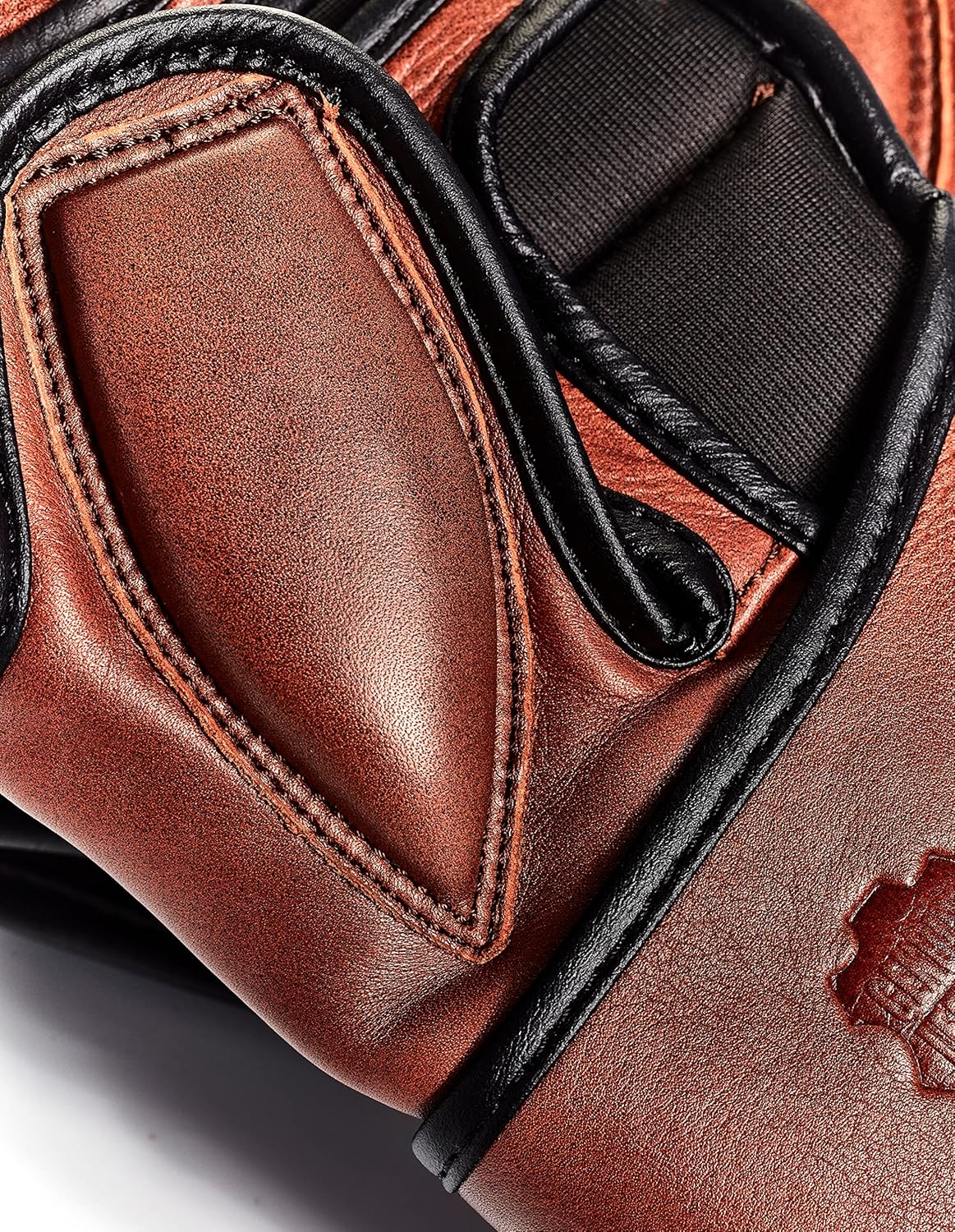 Alternative view of Modest Vintage Player PRO Heritage Brown Leather Hybrid MMA Gloves