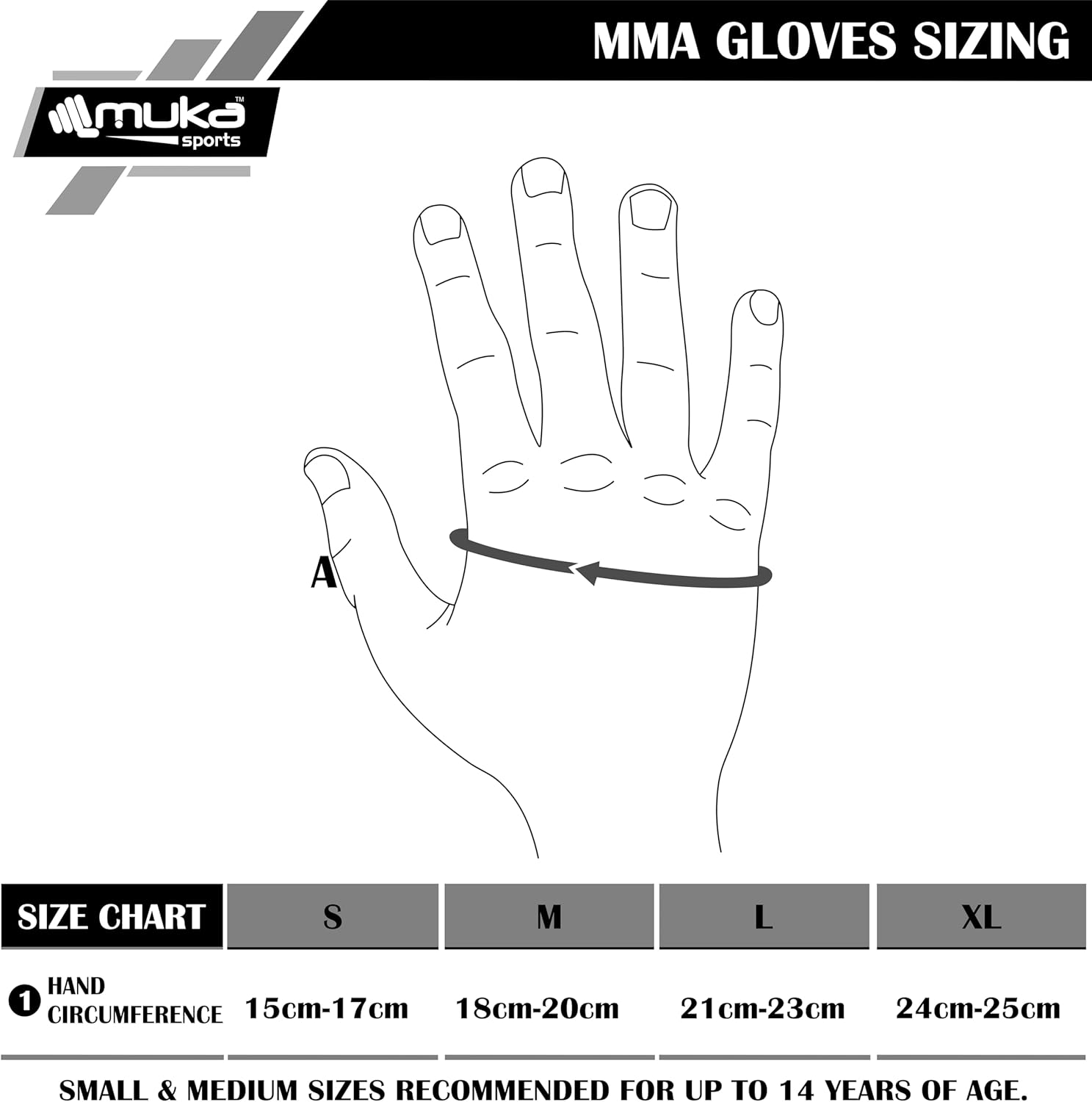 Alternative view of Muka Sports MMA Gloves Men - Open Palm Punching Bag Gloves - Leather Martial Arts Boxing Gloves for Men and Women - Workout Gloves for Grappling, Sparring, Muay Thai & Kickboxing