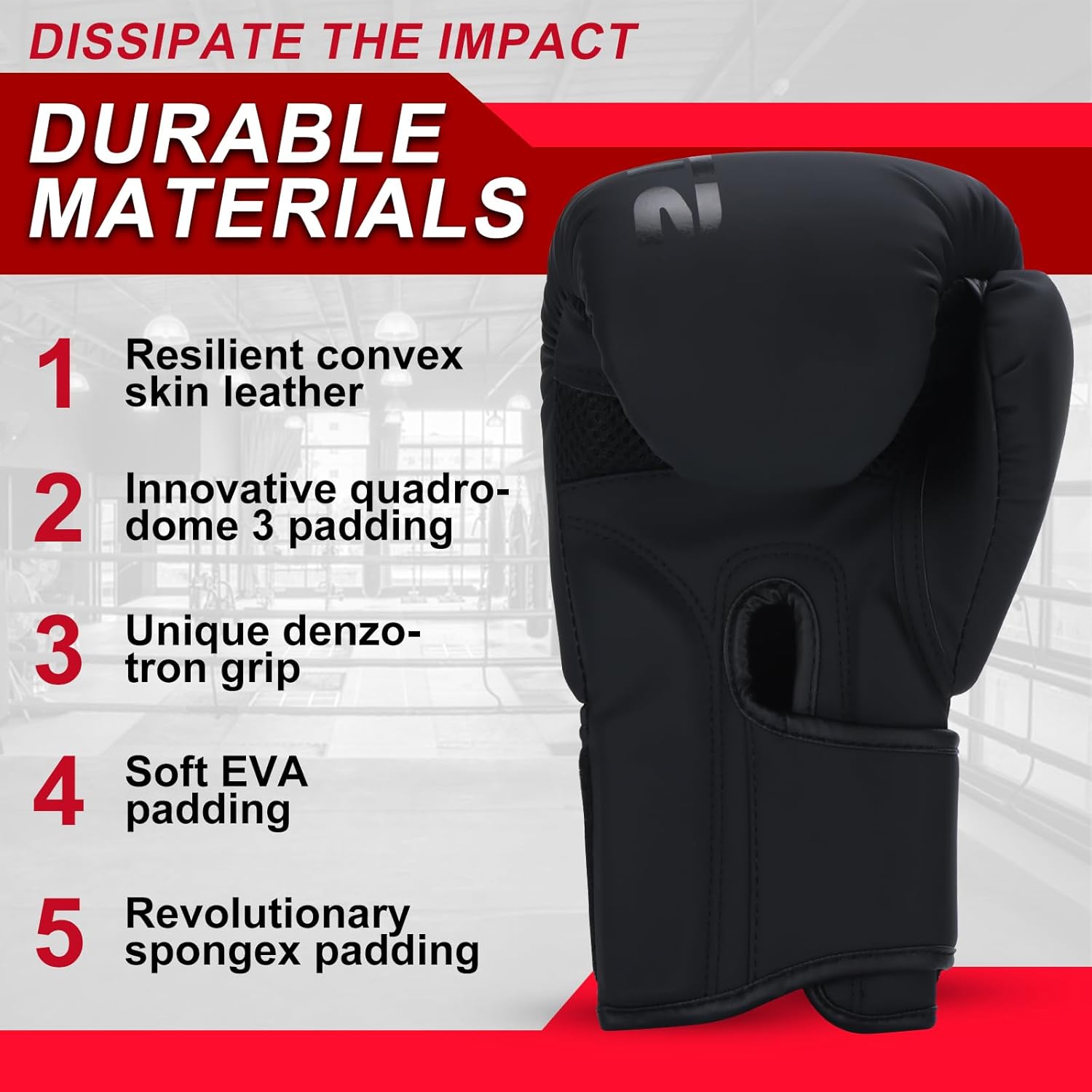 Alternative view of Valchiria Boxing Gloves for Men Women, Sparring Training Punching MMA Kickboxing Boxing Gloves, Heavy Bag Workout Gloves for Boxing, Kickboxing, Muay Thai, MMA