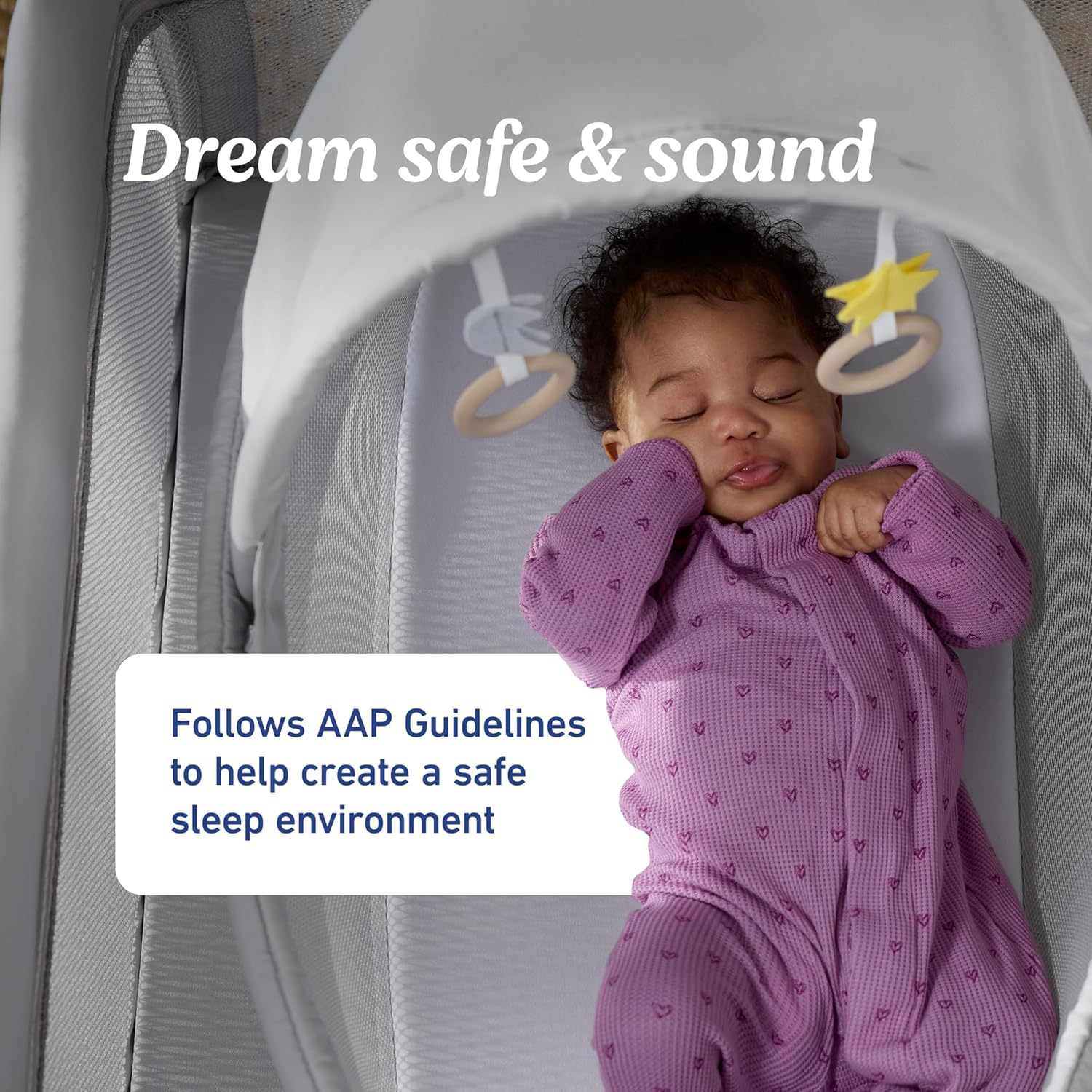 Graco Pack nu2019 Play CareSuite Playard, Portable Playpen with Baby Bassinet, Changing Table, Sky