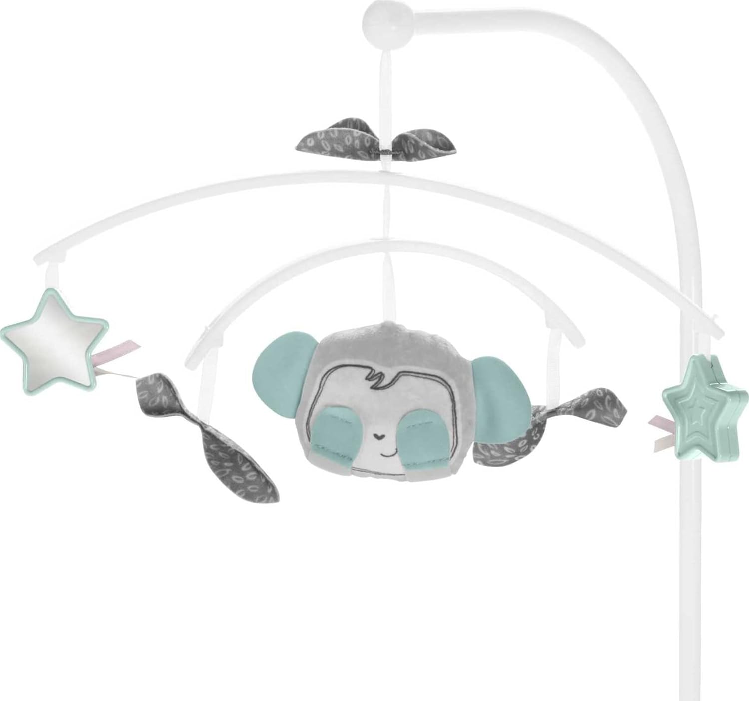 Alternative view of Fisher-Price Baby Bedside Sleeper Soothing Motions Bassinet with Lights Music Vibrations & Toy Mobile for Newborns 0+ Months, Sweet Snugamonkey