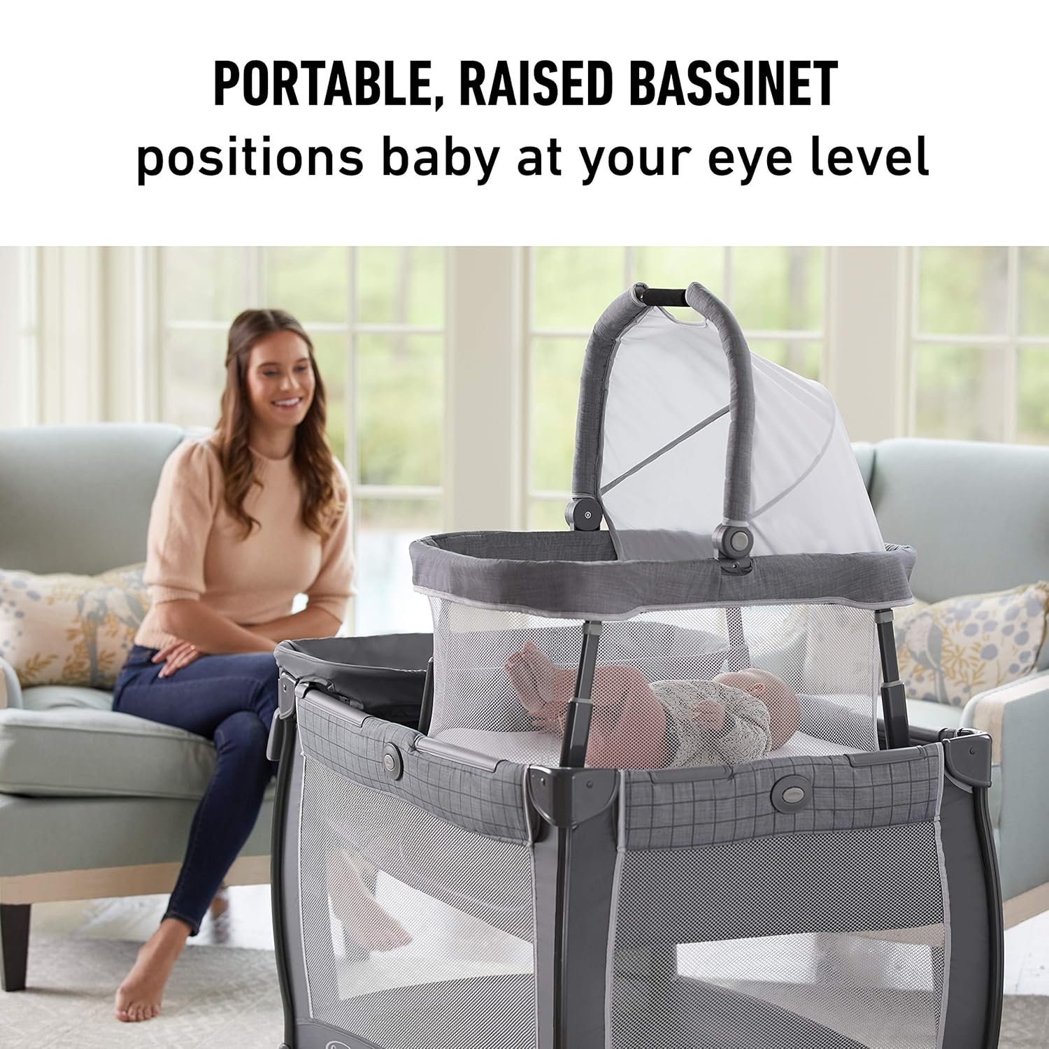 Alternative view of Graco Pack 'n Play Day2Dream Travel Bassinet Playard Features Portable Bassinet Diaper Changer and More (Lo, Lo)