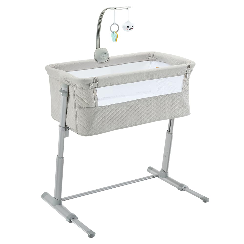 Alternative view of RONBEI Baby Bassinet, Bedside Sleeper Cribs,Baby Bed to Bed, Adjustable, Portable for Newborn, Infant/Baby Boy/Baby Girl