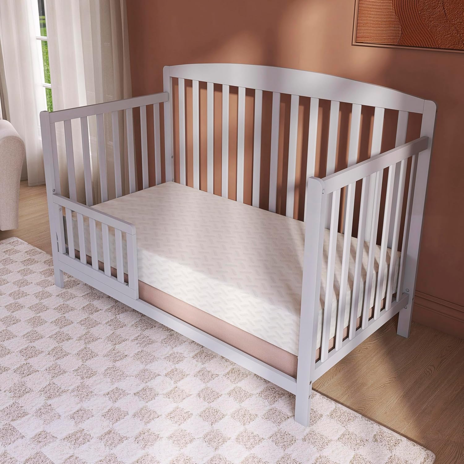 Dream On Me Baby Fairy Dust 5u201D Full-Size Crib & Toddler Mattress u2013 GREENGUARD Gold & JPMA Certified, Water-Resistant Surface, Machine Washable Cover, Fits Full-Size Cribs & Toddler Beds