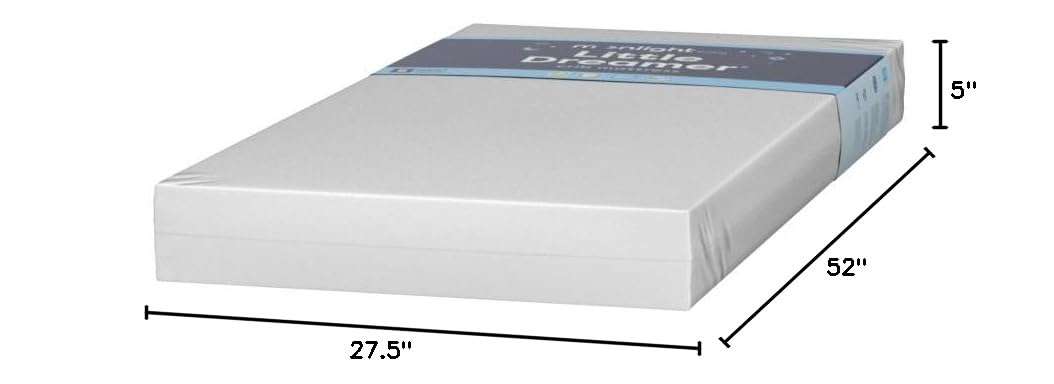 Moonlight Slumber Little Dreamer Crib Mattress u2013 Dual-Sided Baby and Toddler Mattress, Firm Infant Support, Waterproof and Hypoallergenic, 5" Foam, Standard Size, Made in USA