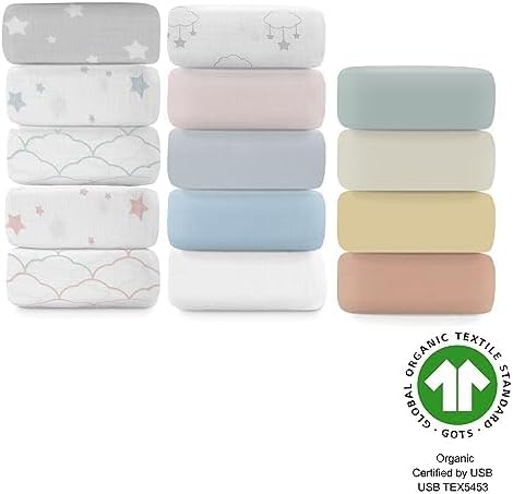 Alternative view of Newton Baby Fitted Crib Sheet (2-Pack) - Ultra Breathable and Soft, Organic Cotton, Fits All Standard Cribs, Plain White