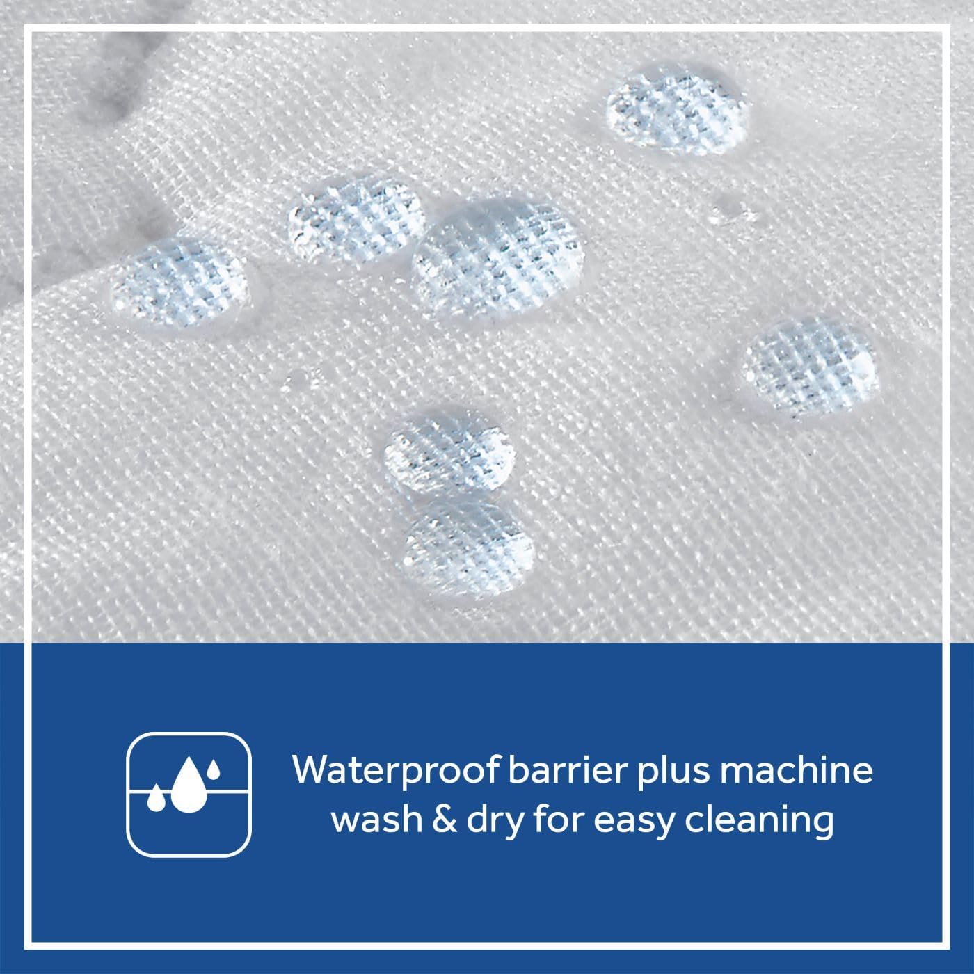 Sealy Baby 2-PACK Fitted Waterproof Infant Crib Mattress Protector Pad and Toddler Bed Cover, Durable and Comfortable Topper, Machine Washable and Dryer Friendly, 52x28u201D- White - Image 8