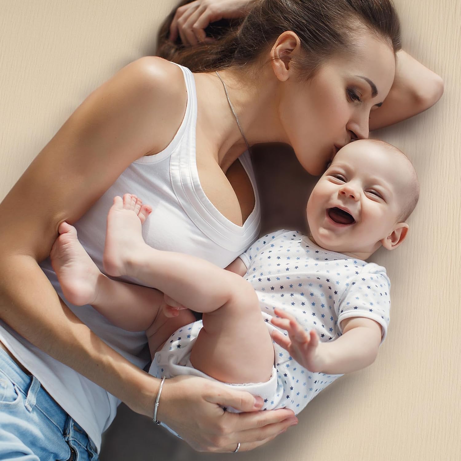 Yoofoss Muslin Crib Sheets for Boys Girls 100% Cotton Fitted Baby Crib Sheet 2 Pack Soft and Breathable for Standard Crib Mattress & Toddler Mattress 52"x28" Apricot&Green