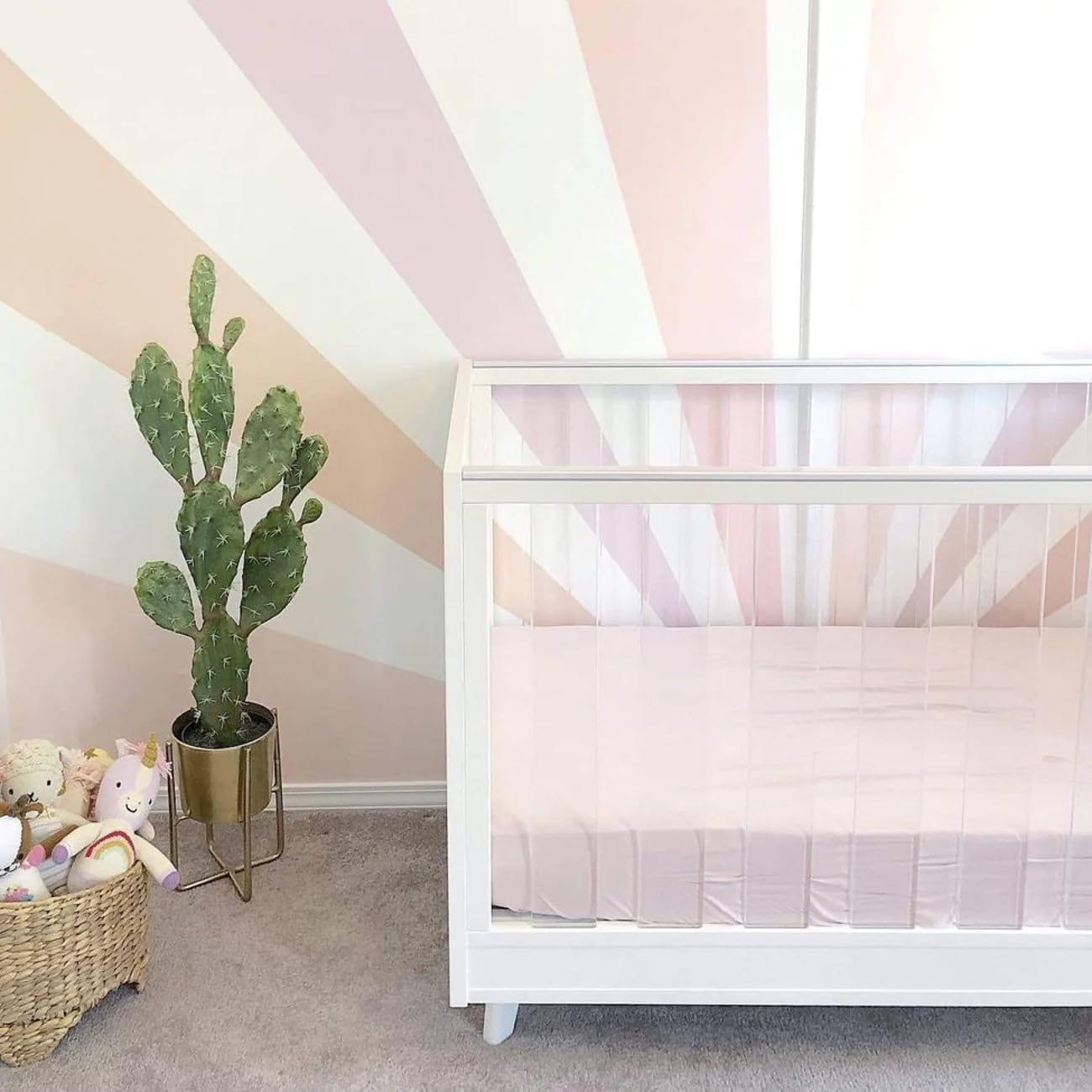 Kyte Baby Soft Crib Sheet - Standard Fitted Crib Sheet Made with Rayon from Bamboo, Ultra-Gentle and Breathable (Blush)