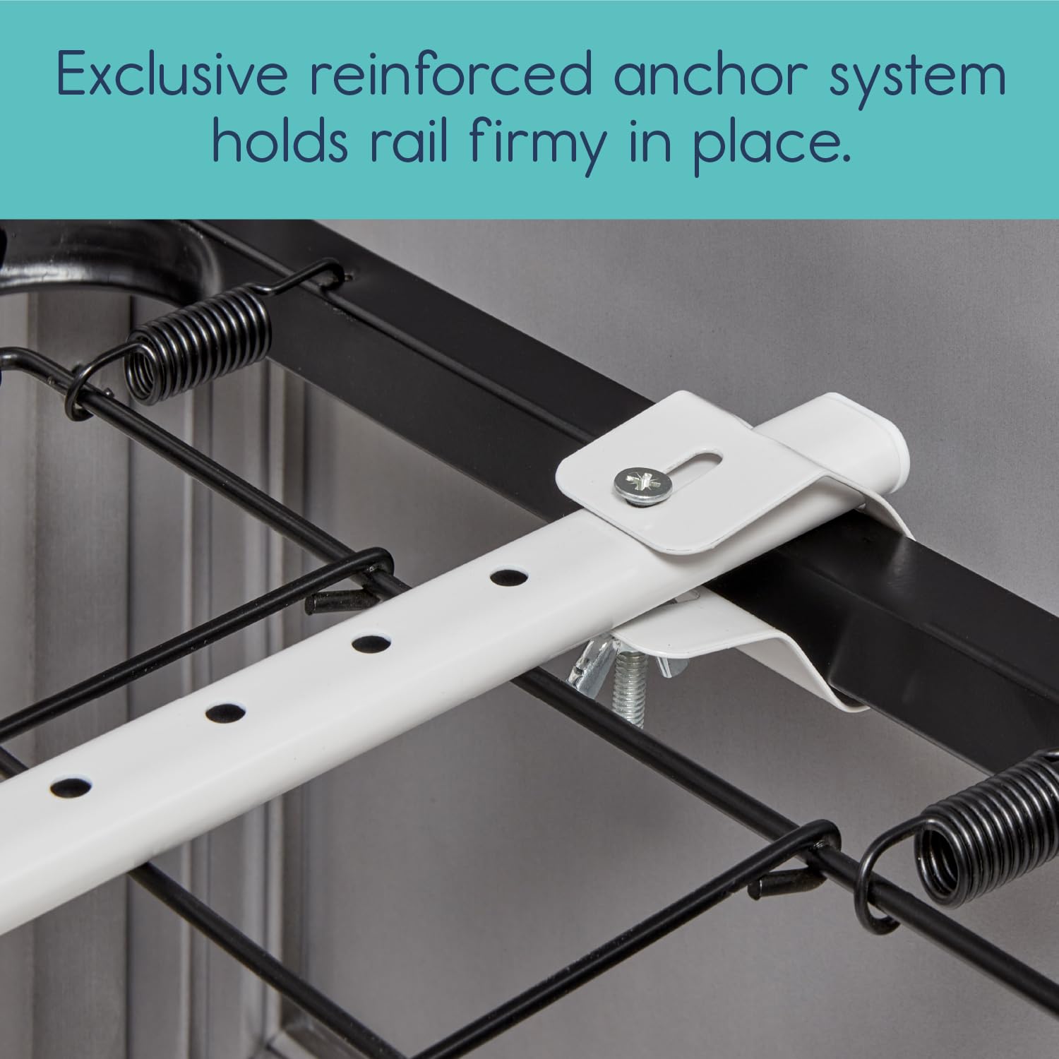 Hiccapop Convertible Crib Bed Rail for Toddlers, Crib Rail Guard with Reinforced Anchor Safety - Image 6