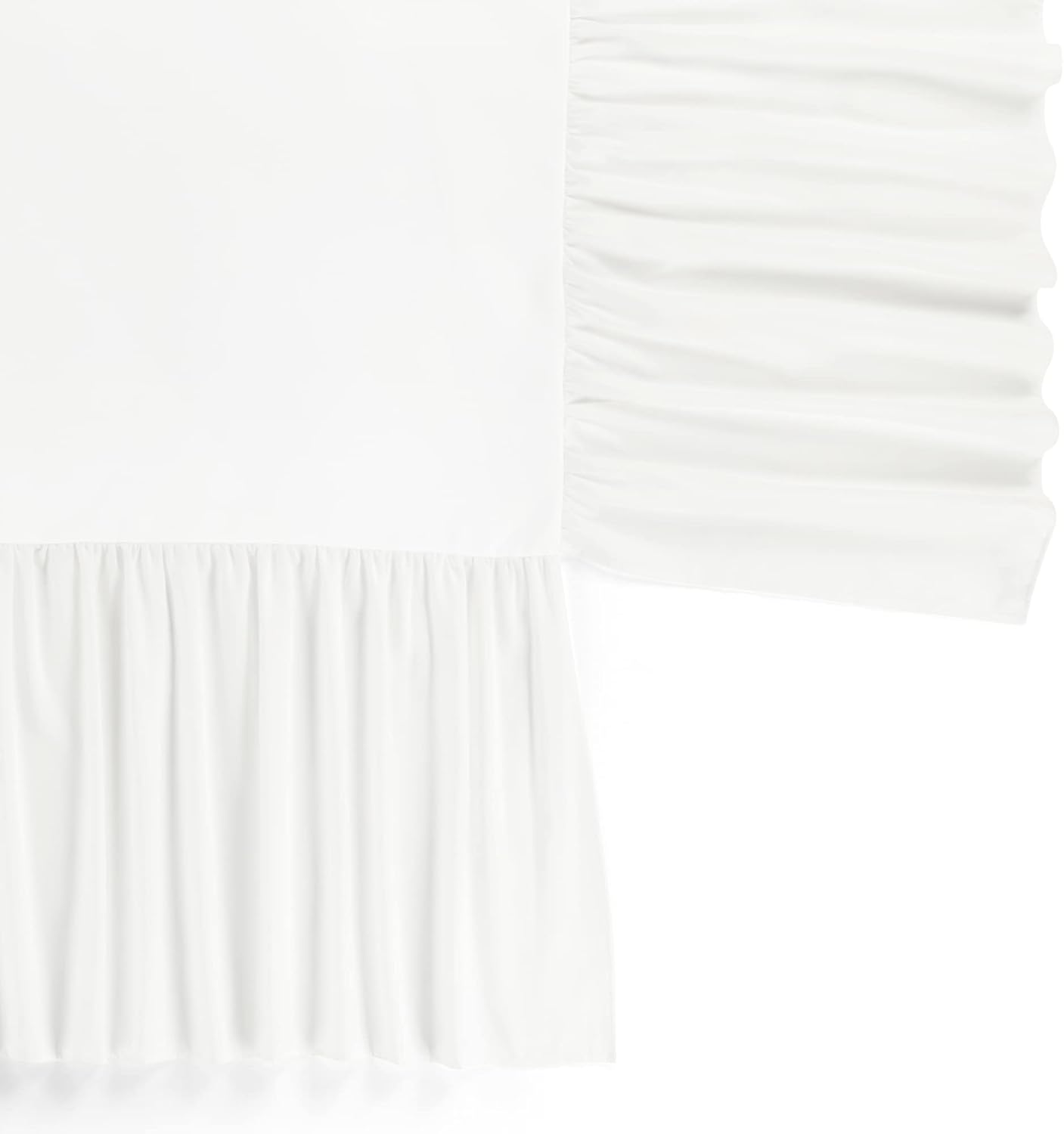 Alternative view of Lush Decor Ruffle Crib Skirt, 16" Drop, White
