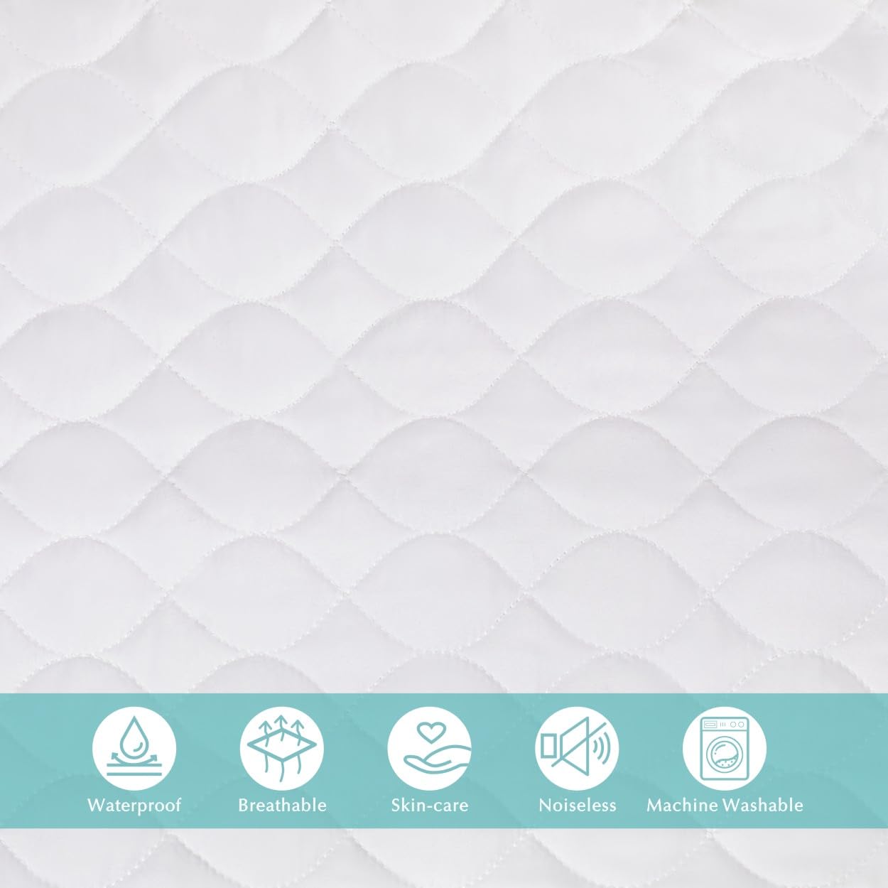 Alternative view of American Baby Company Waterproof Fitted Mini Crib Mattress Protector 38" x 24" - Quilted, Noiseless, Ultra-Soft & Breathable Pack n Play and Mini Crib Mattress Cover