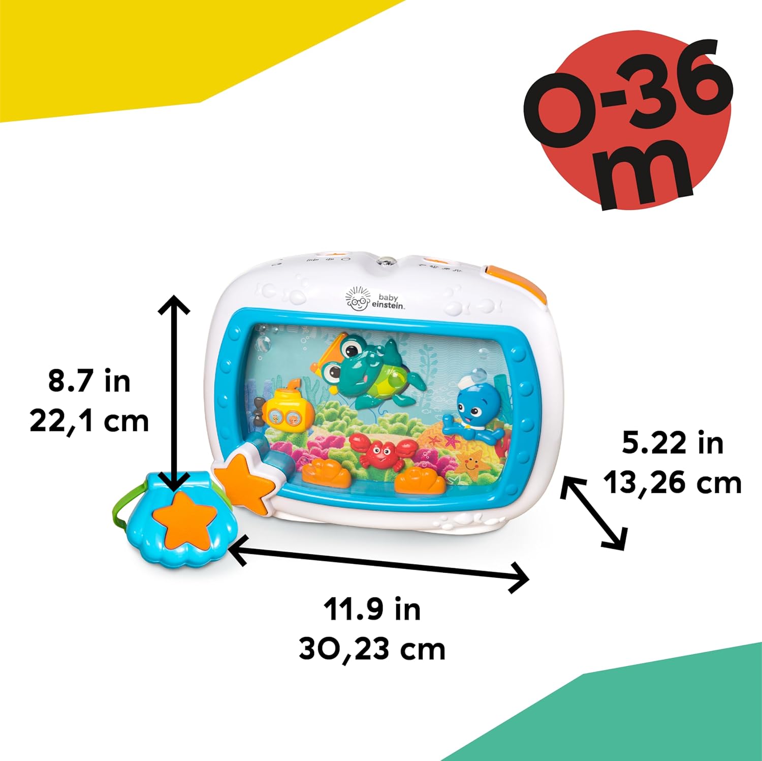 Alternative view of Baby Einstein Sea Dreams Soother Musical Crib Toy and Sound Machine, Newborn and up