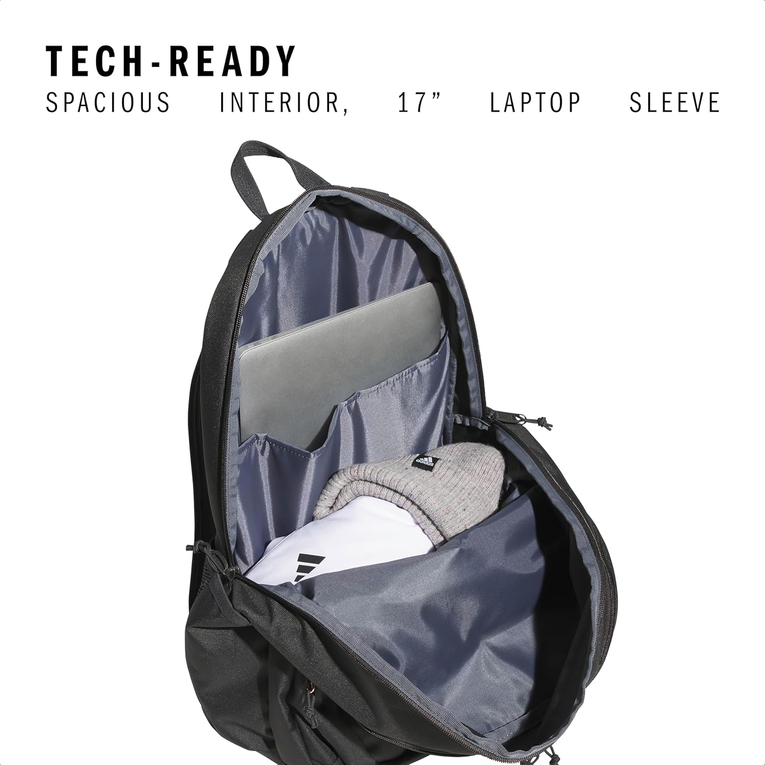 adidas Prime Backpack for Work, Travel Bag for Women and Men with Padded Compartment for Laptop