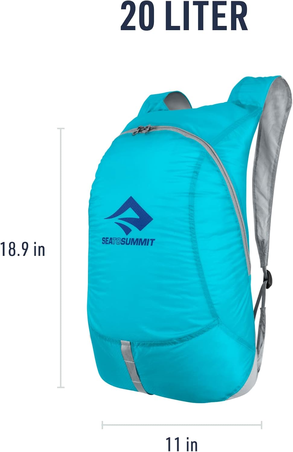 Sea to Summit Ultra-Sil Ultralight Day Pack, 20-Liter, Atoll Blue