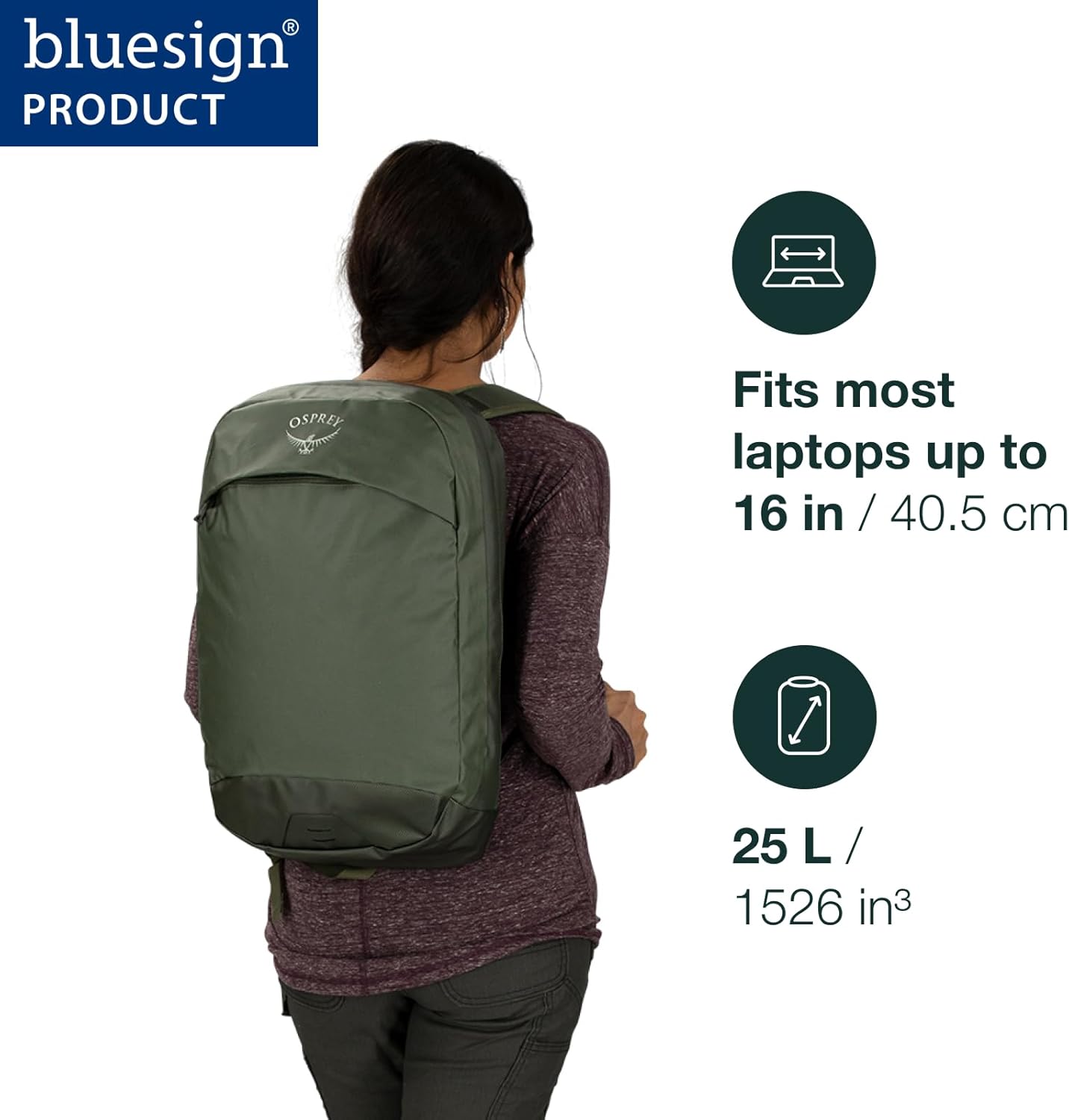 Osprey Transporter Panel Loader Commuter Backpack, Red Mountain