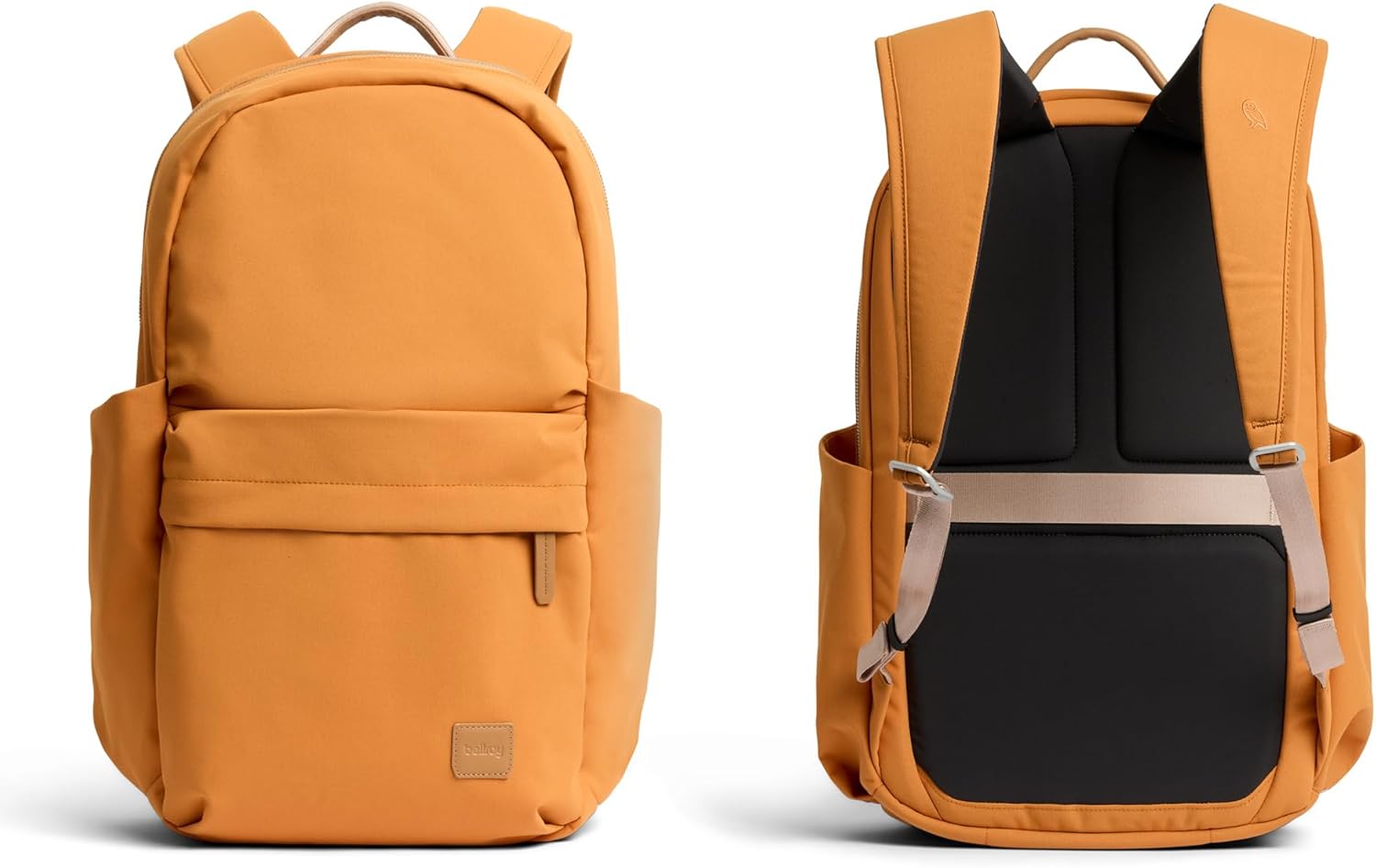 Bellroy Classic Daypack (laptop backpack with 16 inch laptop sleeve, external pockets and luggage pass-through) - Butterscotch