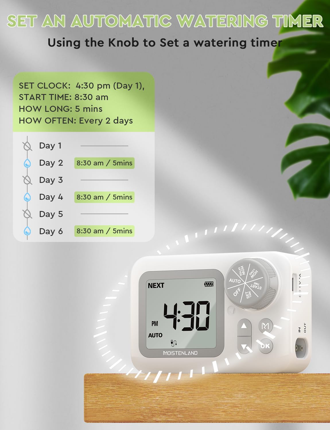 Alternative view of Automatic Watering System, 15 Potted Indoor Houseplants Support Plant Waterer, Vacation Plant Watering Devices, with Digital Programmable Water Timer