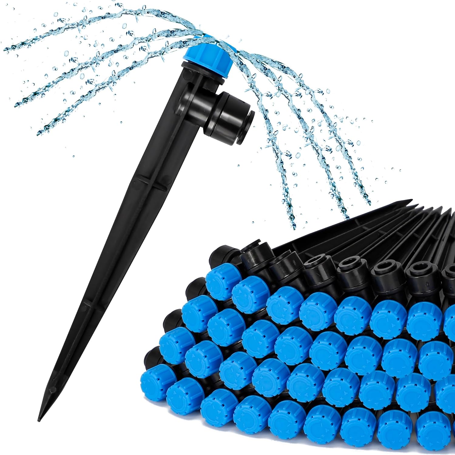 Bonviee Drip Irrigation System, 230FT Garden Watering System with Quick-to-Connect Fittings, Adjustable Drip Emitters, 1/4u201D & 5/16u201D Tubing, Drip Irrigation Kit for Raised Garden Beds, Greenhouse, Lawn - Image 8